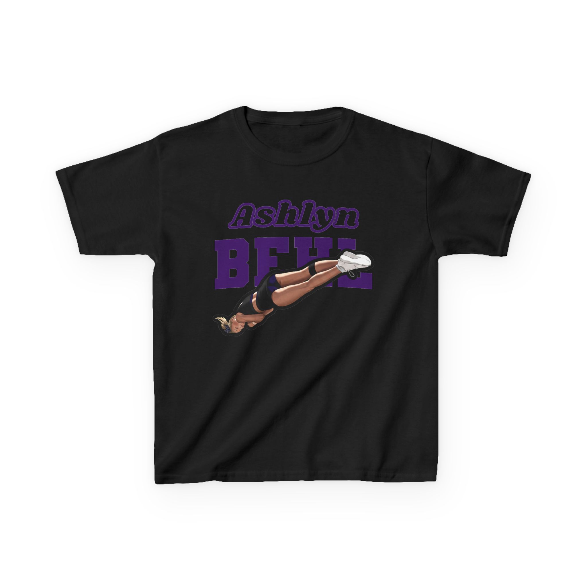 Youth Tee — character_name_arch in Black