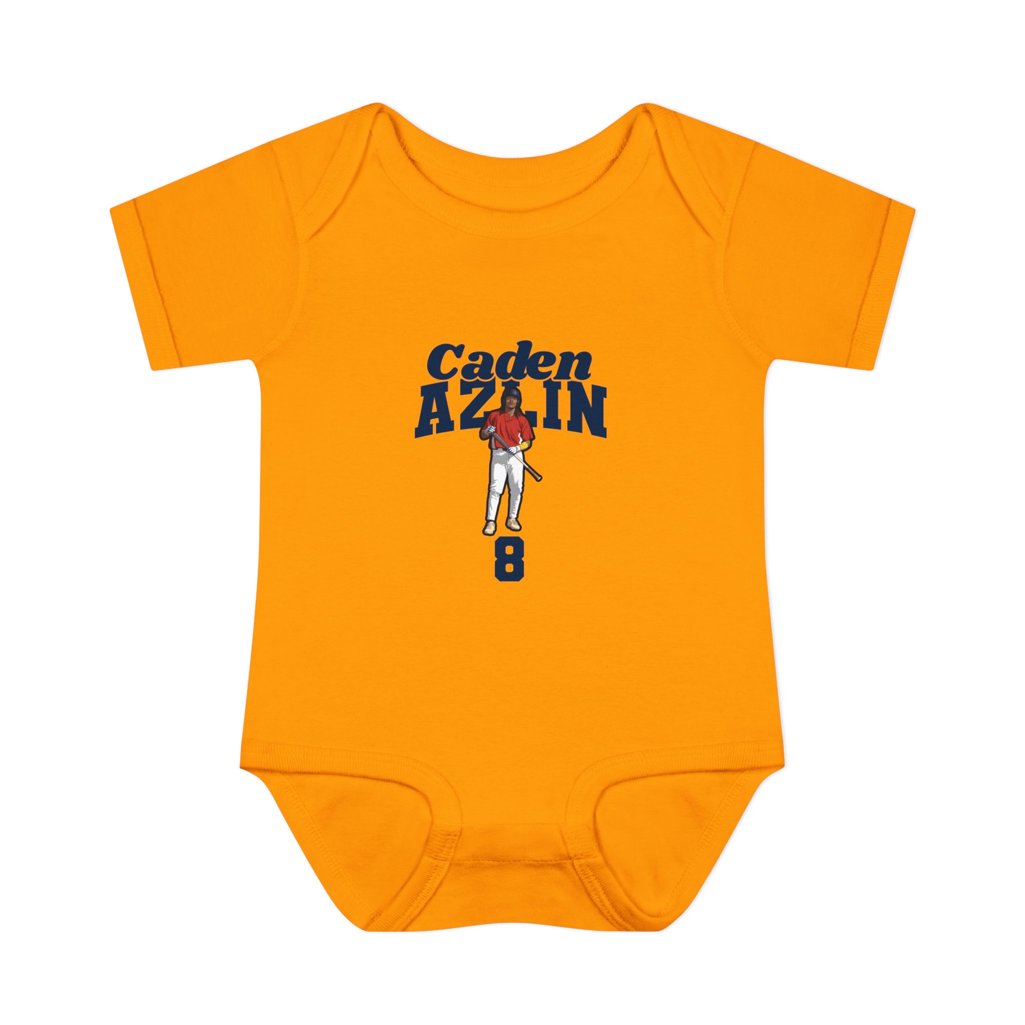 Baby Onesie — character_signature_arch in Gold
