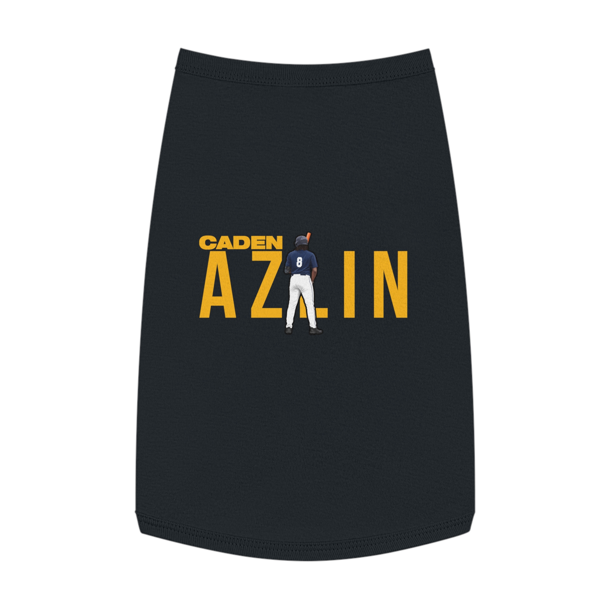 Pet Tank Top — character_player_name in Black