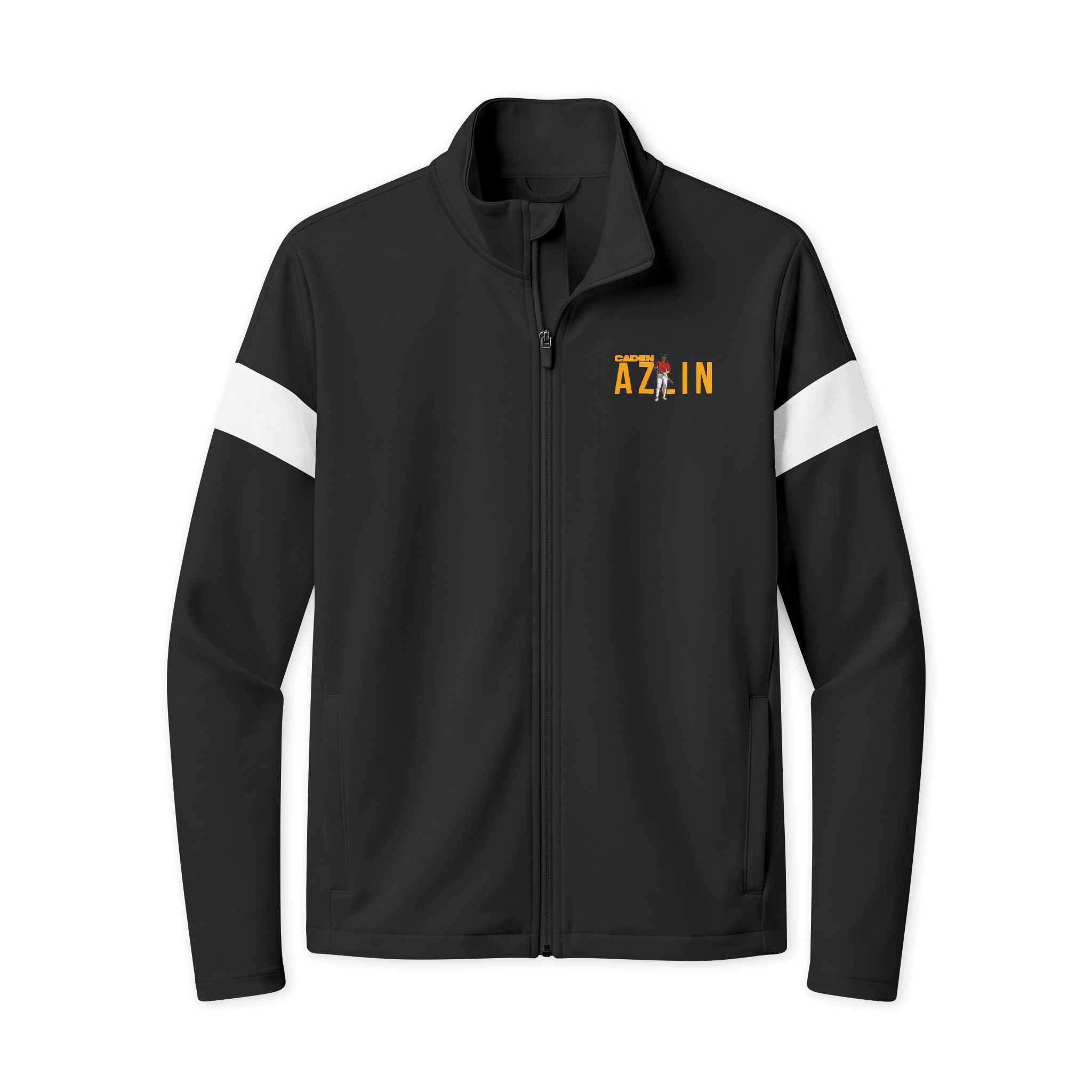 Travel Full-Zip Jacket — character_player_name in Black/ White