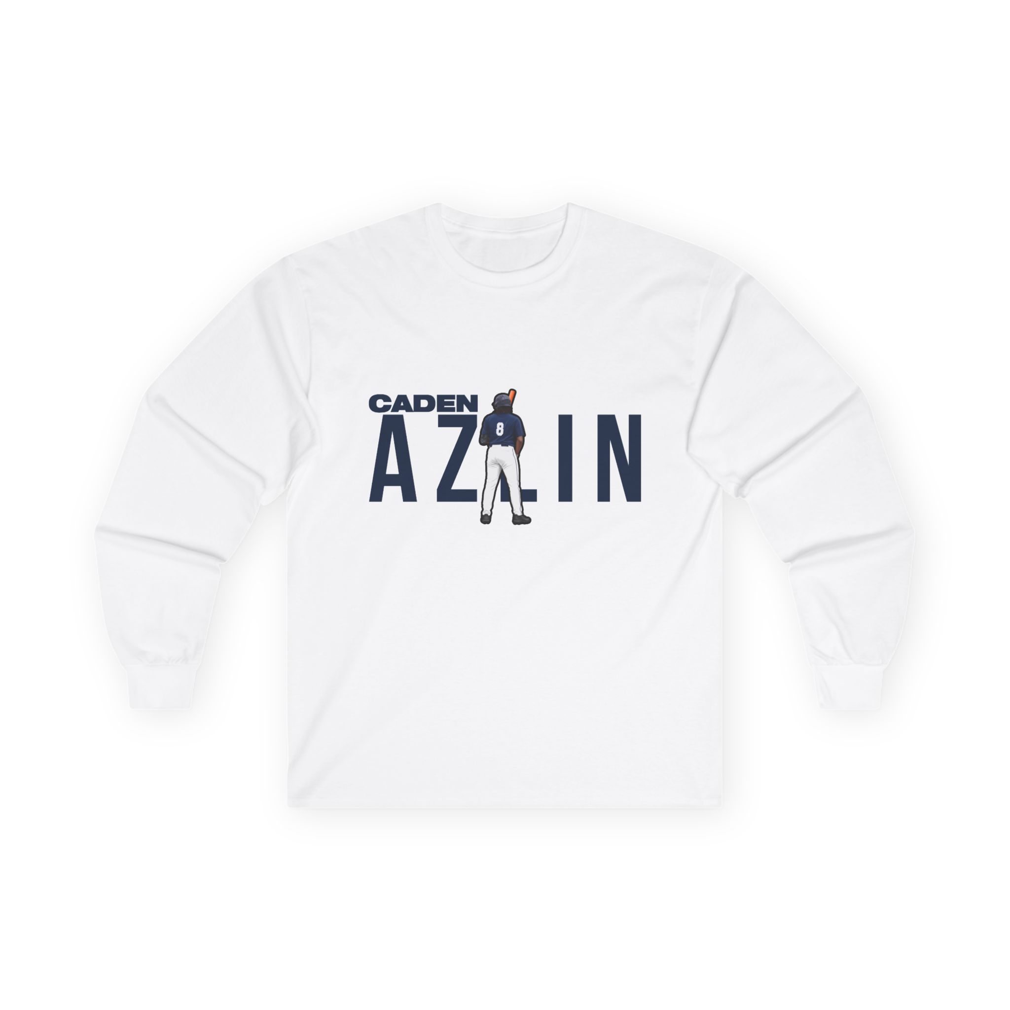 Long Sleeve Tee — character_player_name in White