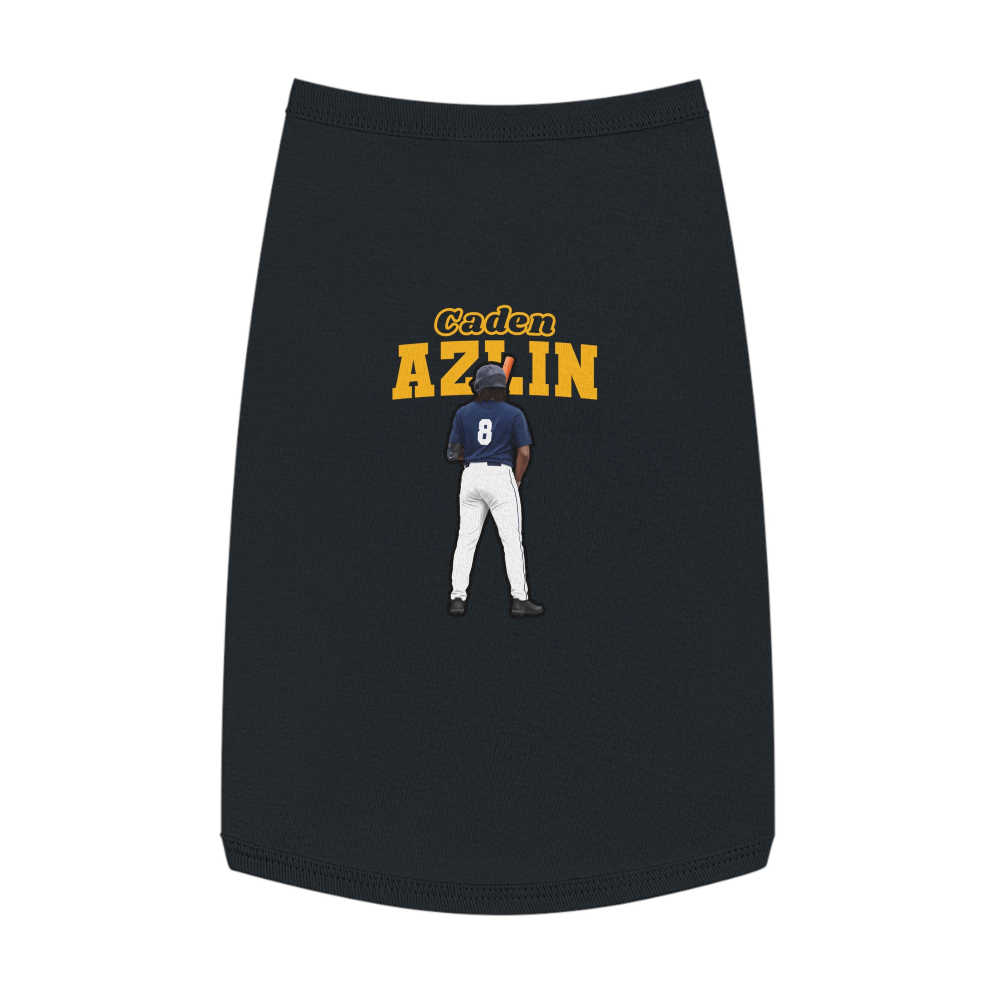 Pet Tank Top — character_name_arch in Black