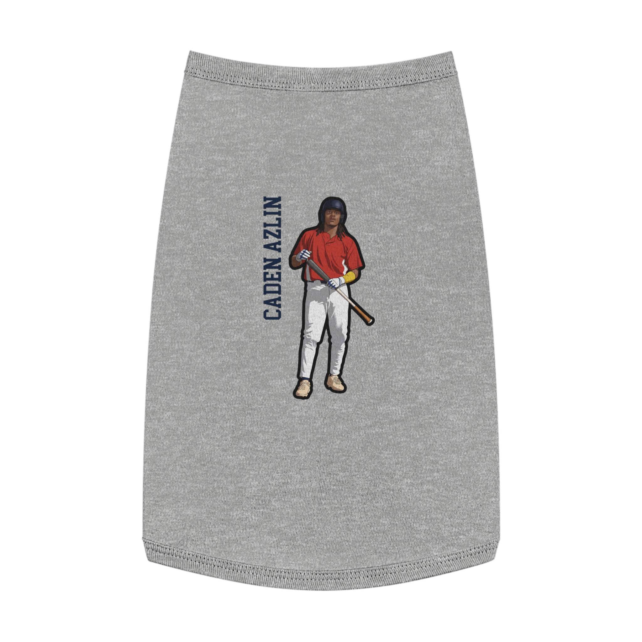 Pet Tank Top — character_name_vertical in White