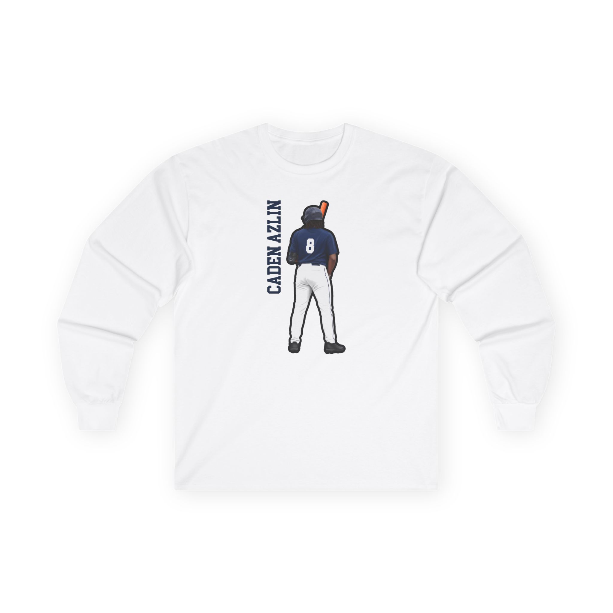 Long Sleeve Tee — character_name_vertical in White