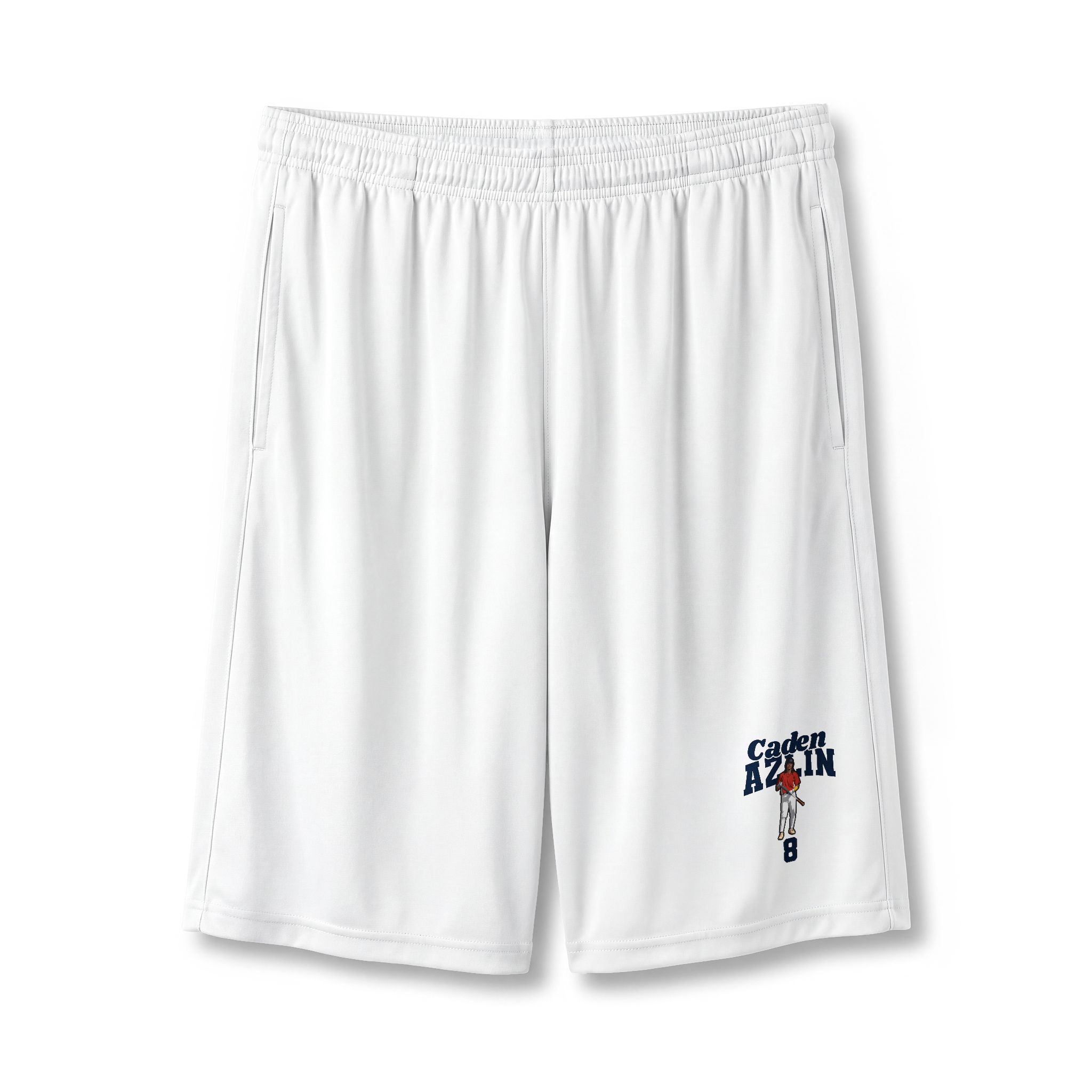 Shorts — character_signature_arch in White