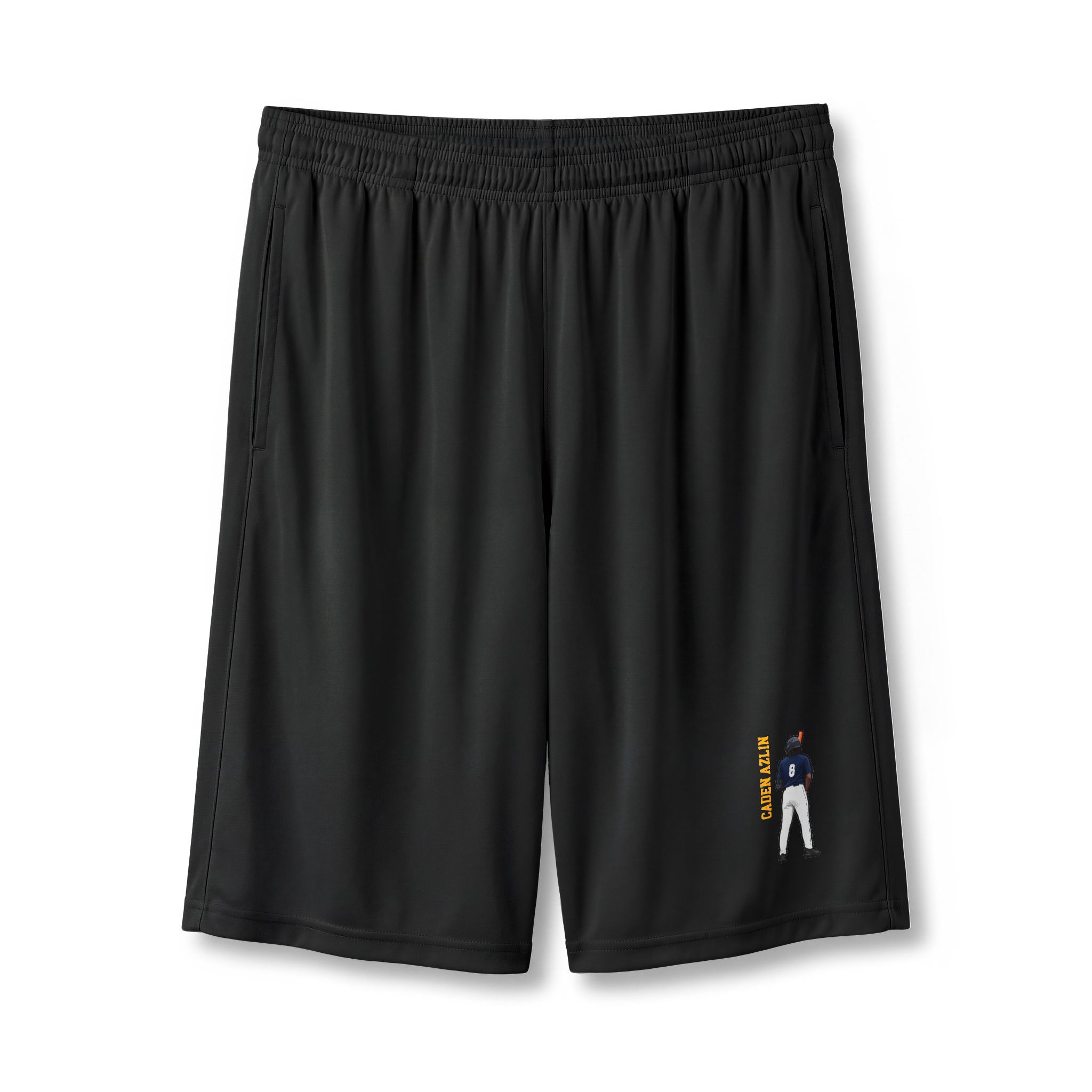 Shorts — character_name_vertical in Black