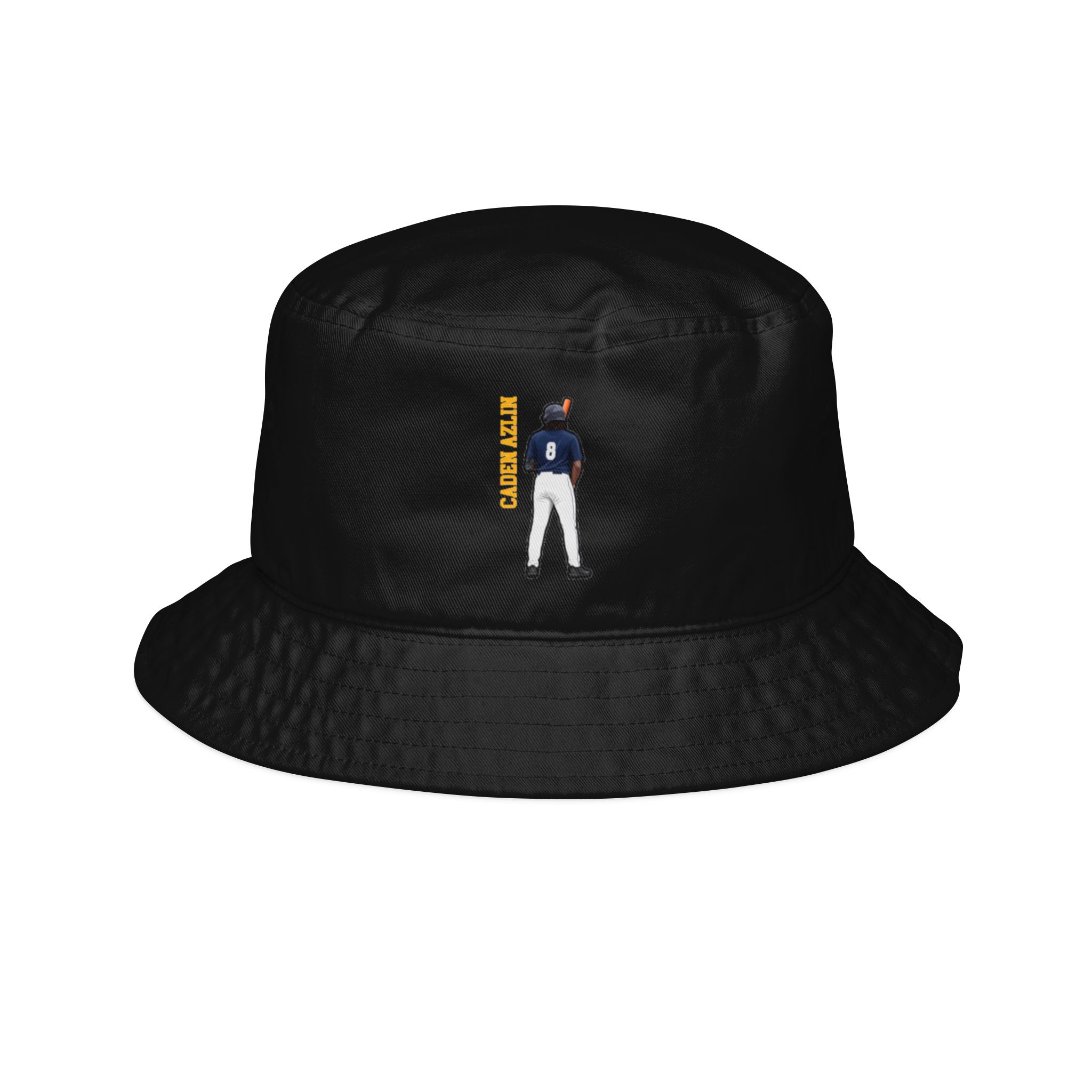 Bucket Hat — character_name_vertical in Black