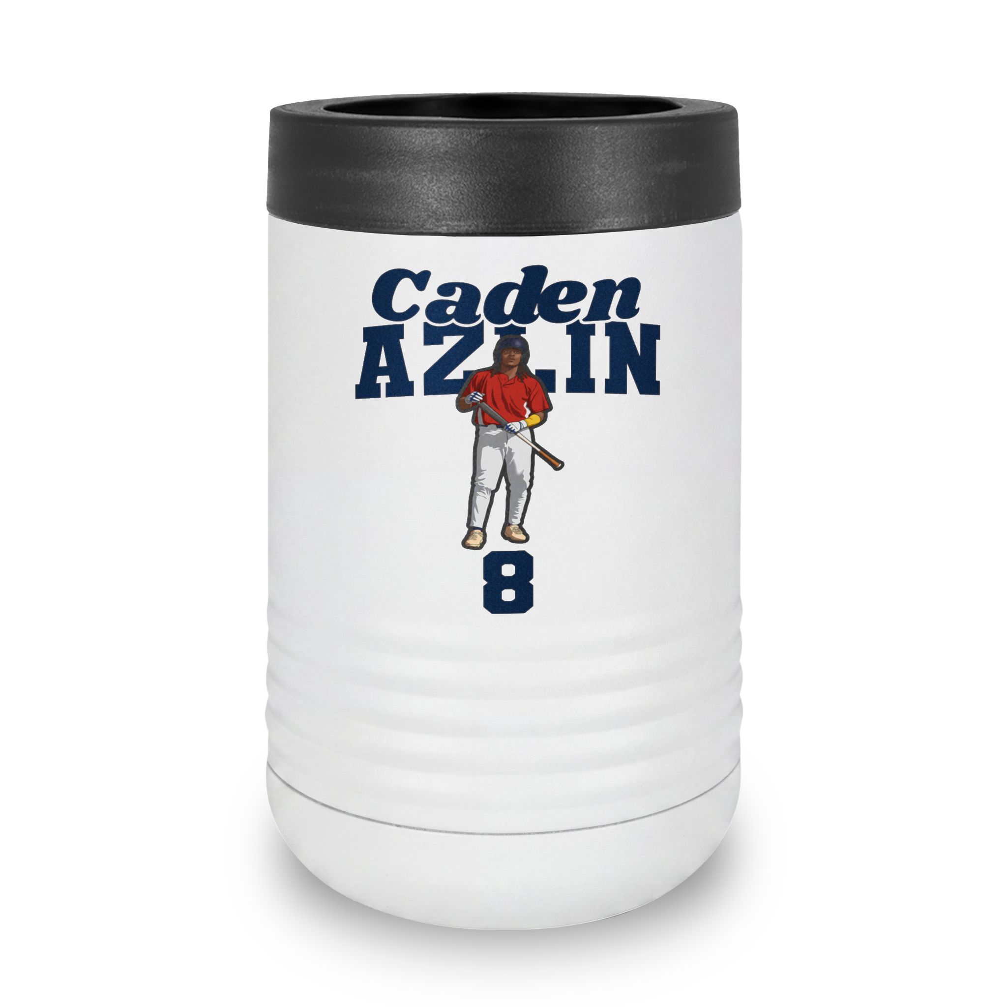 Stainless Can Cooler — character_signature_arch in White