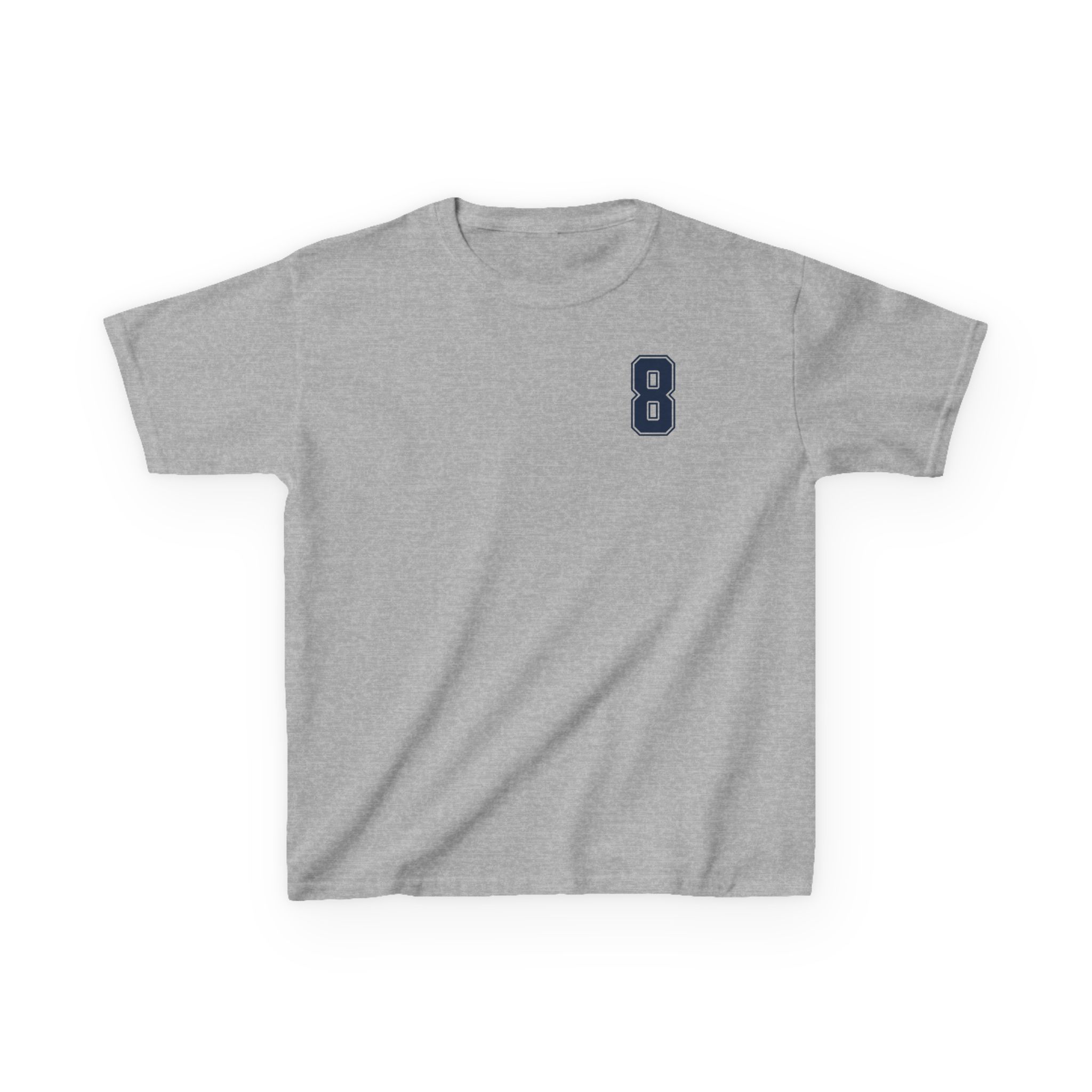 Youth Tee — chest_back in Grey