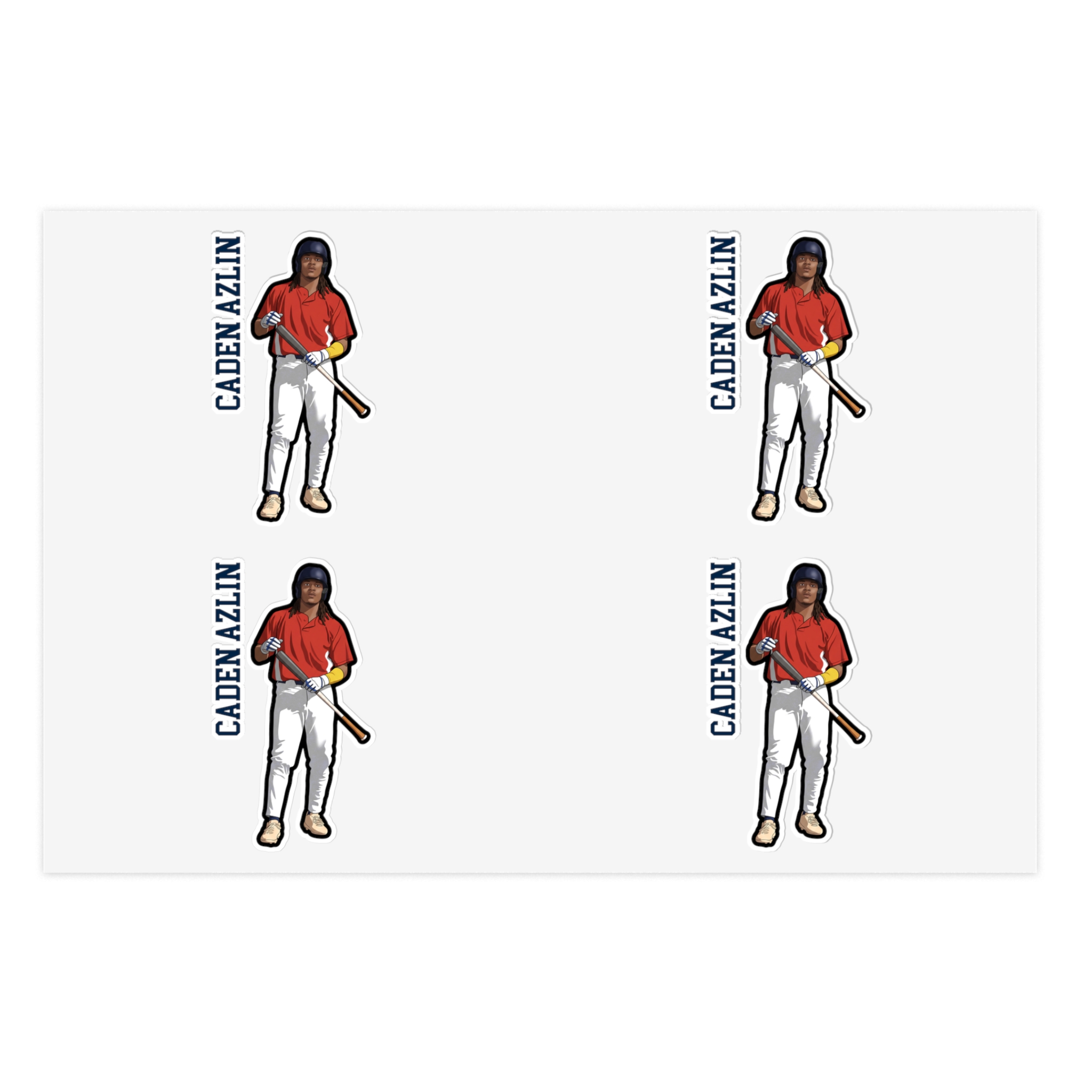 Sticker Sheet — character_name_vertical in Classic