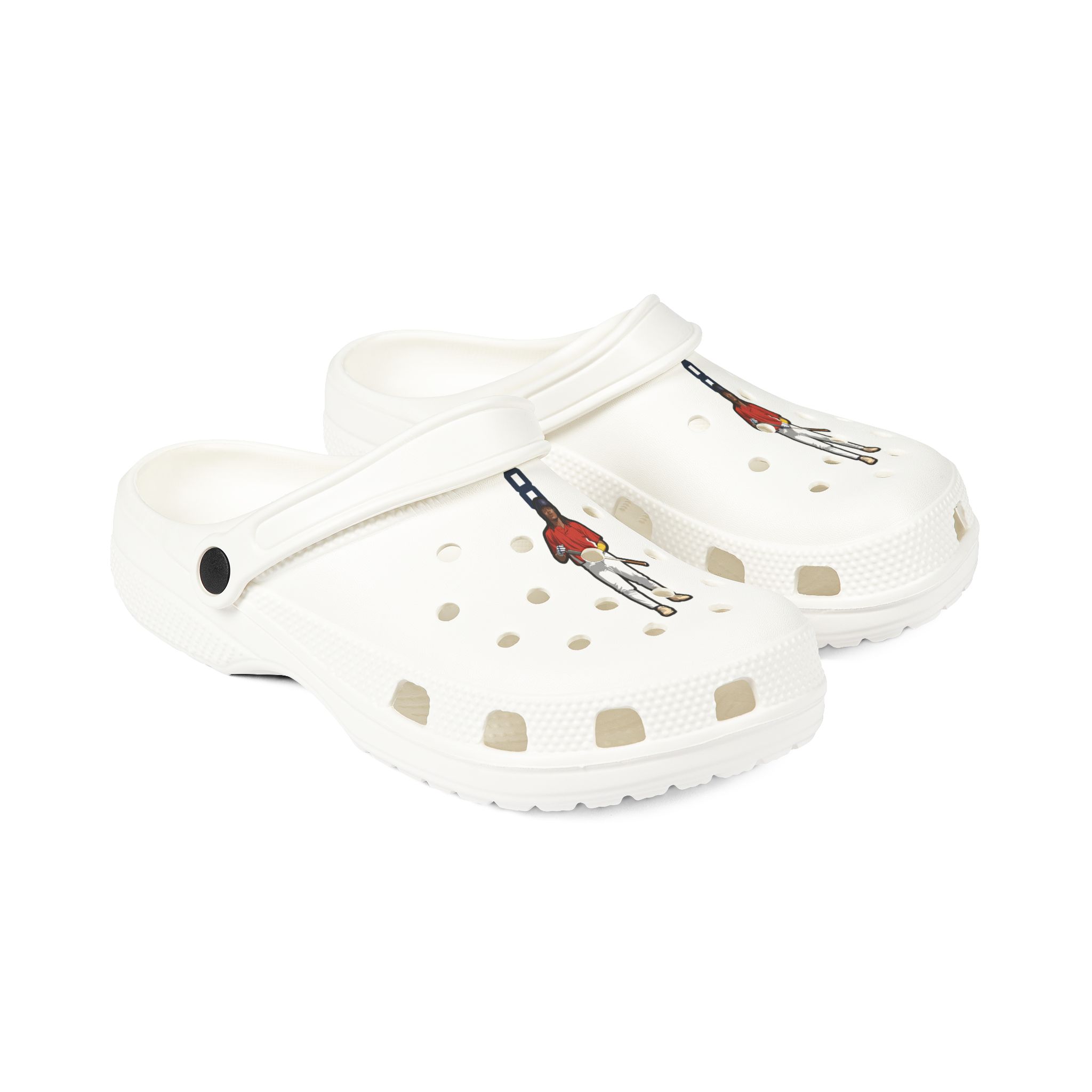 Rubber Clogs — character_number_top in White