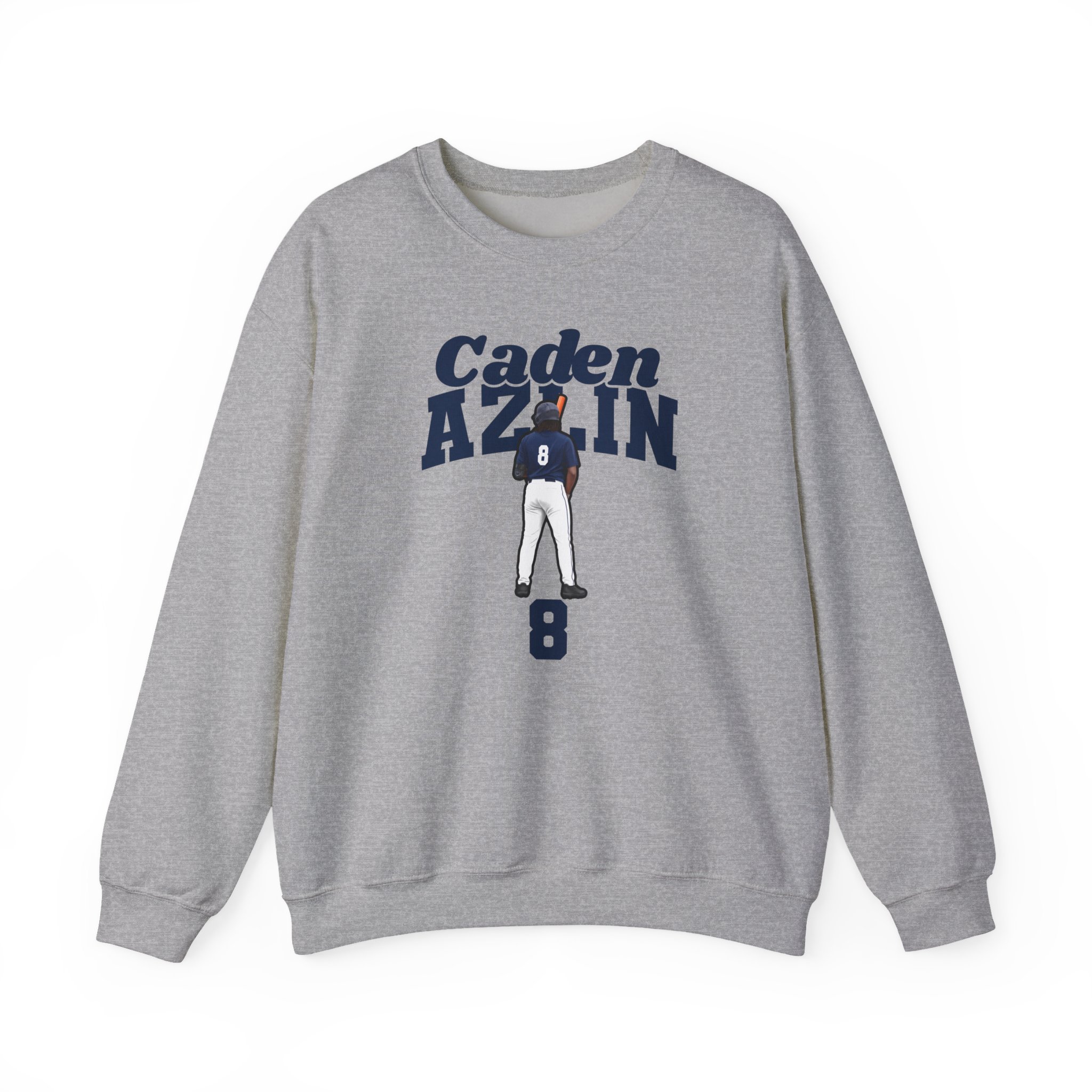 Crewneck Sweatshirt — character_signature_arch in Grey