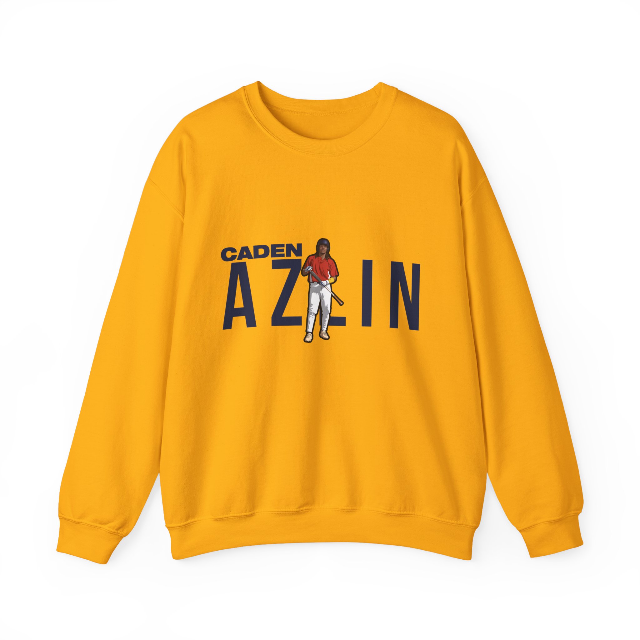 Crewneck Sweatshirt — character_player_name in Gold