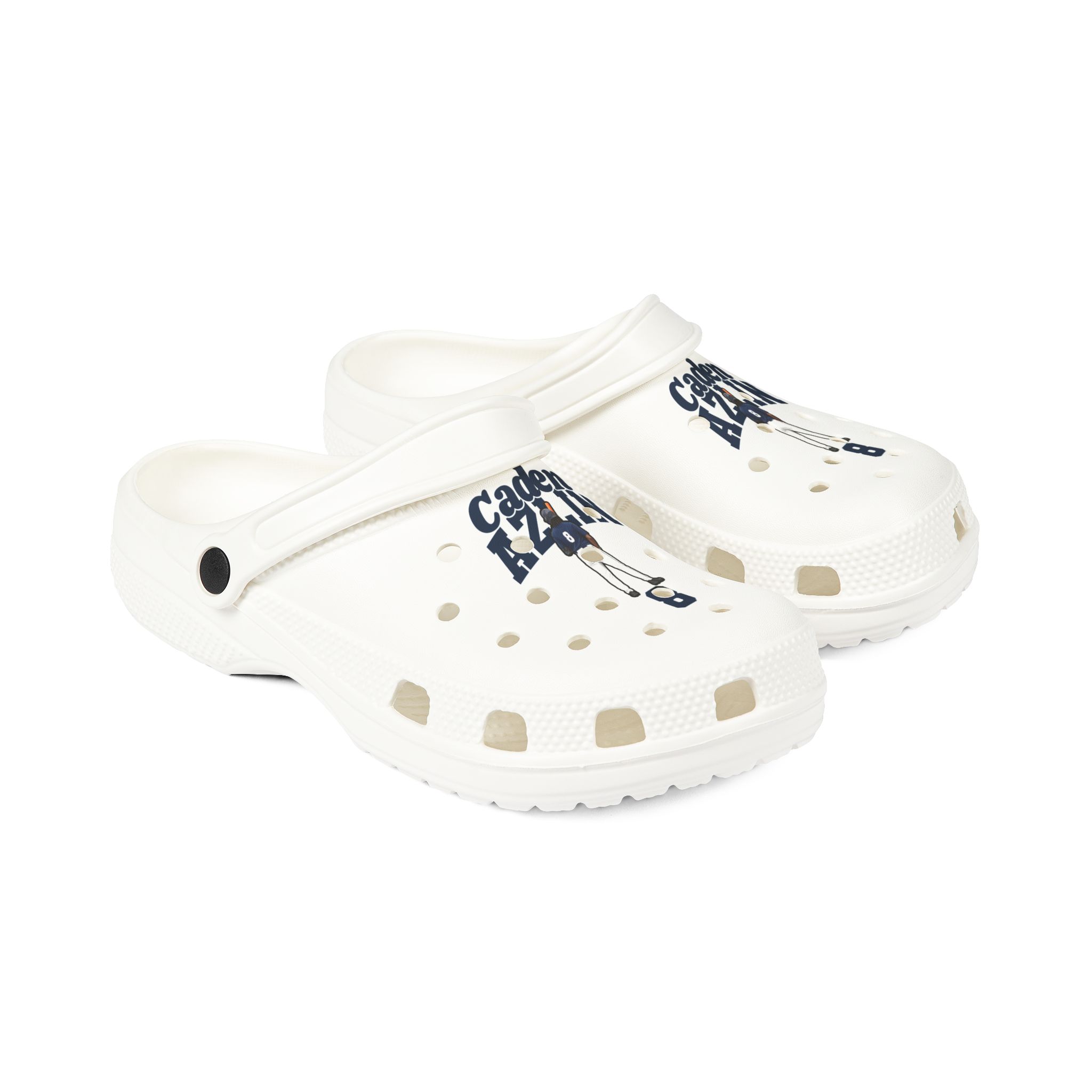 Rubber Clogs — character_signature_arch in White