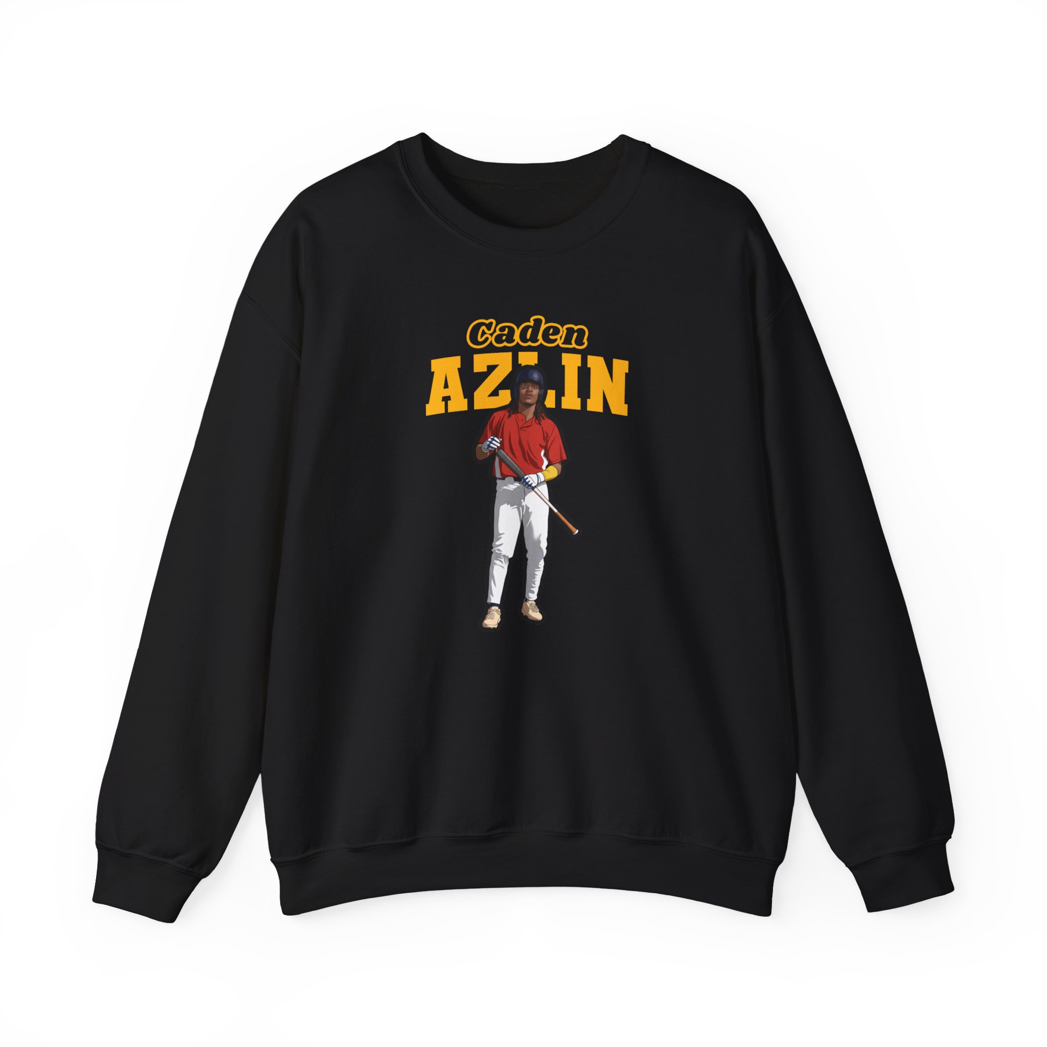 Crewneck Sweatshirt — character_name_arch in Black
