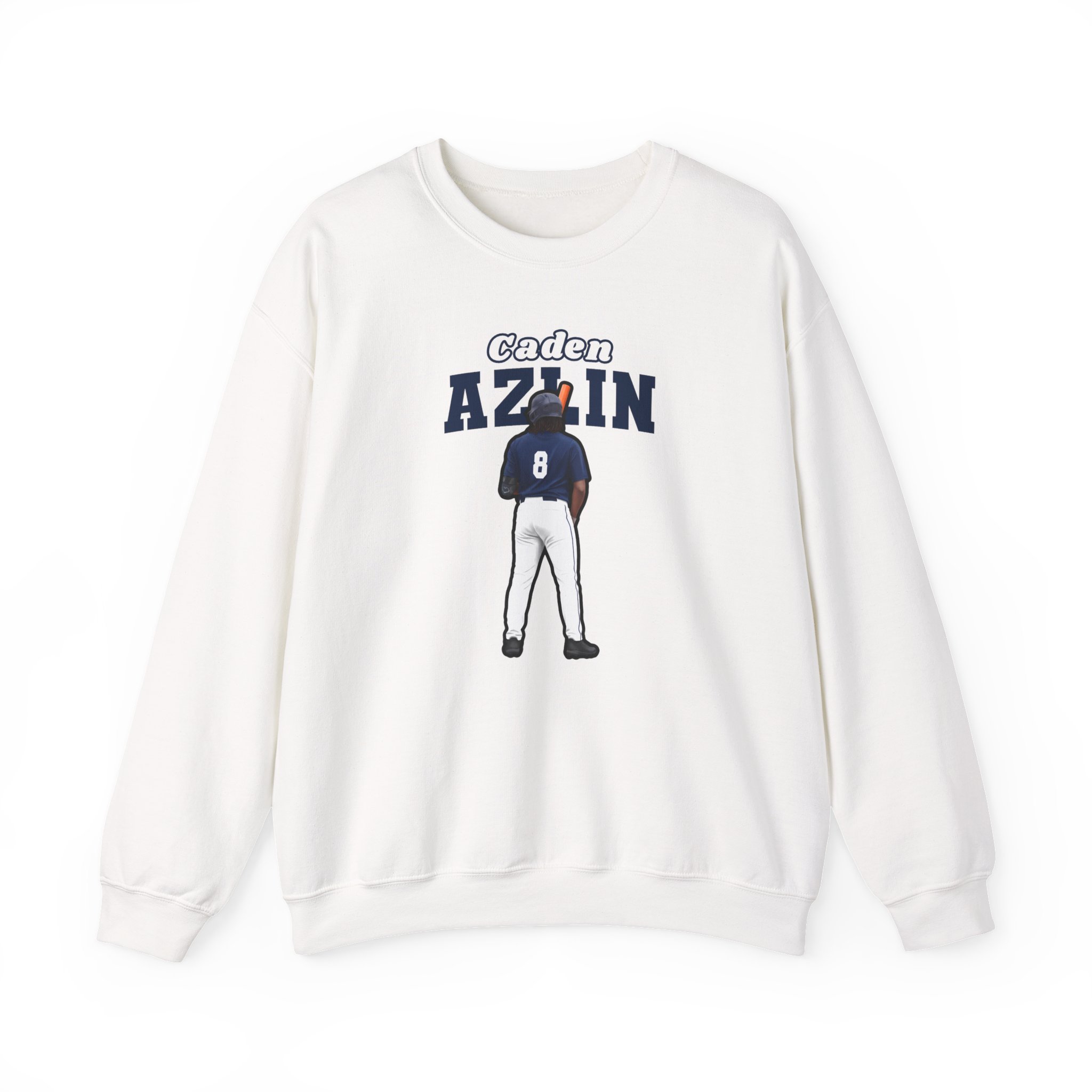 Crewneck Sweatshirt — character_name_arch in White