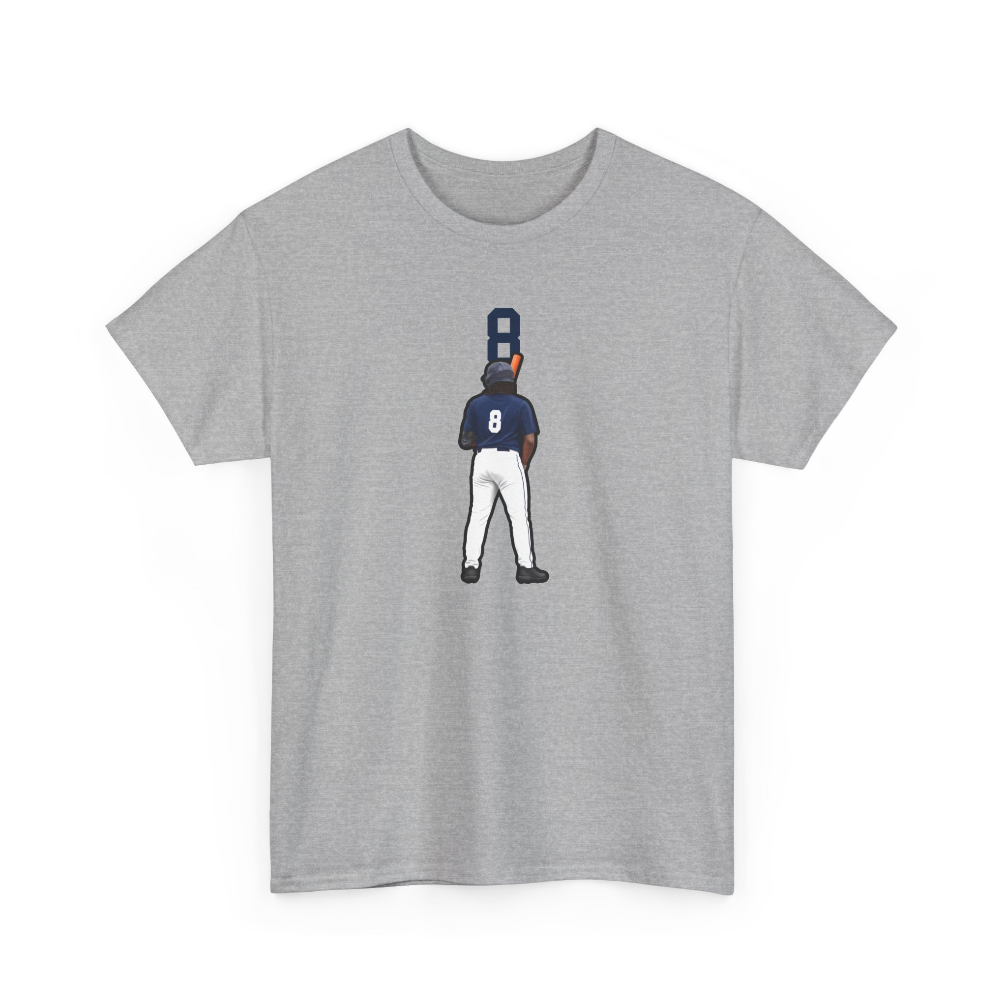 Tee — character_number_top in Grey