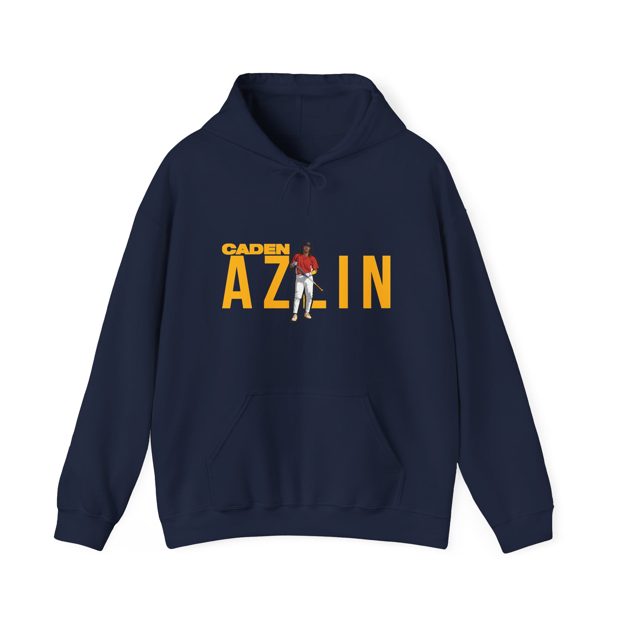 Hoodie — character_player_name in Navy
