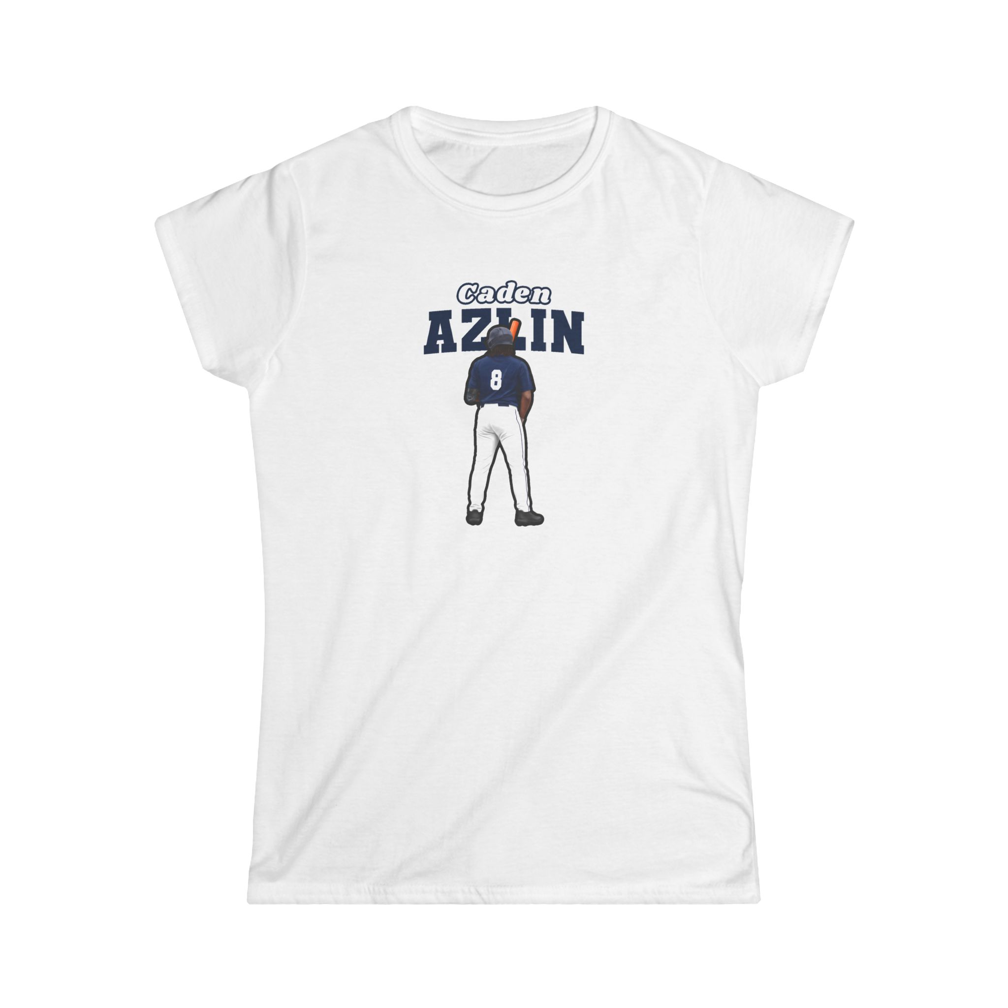 Women's Softstyle Tee — character_name_arch in White
