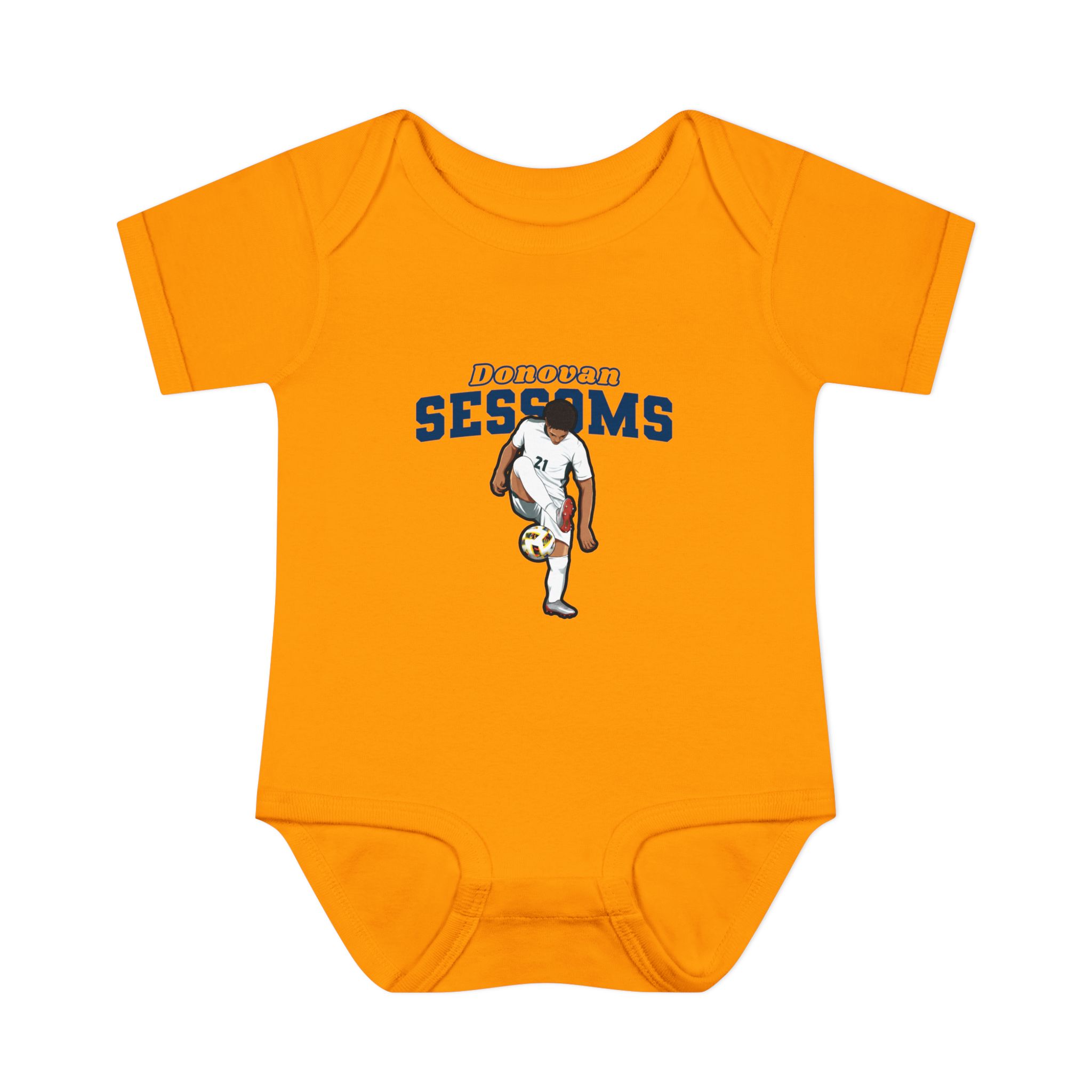 Baby Onesie — character_name_arch in Gold