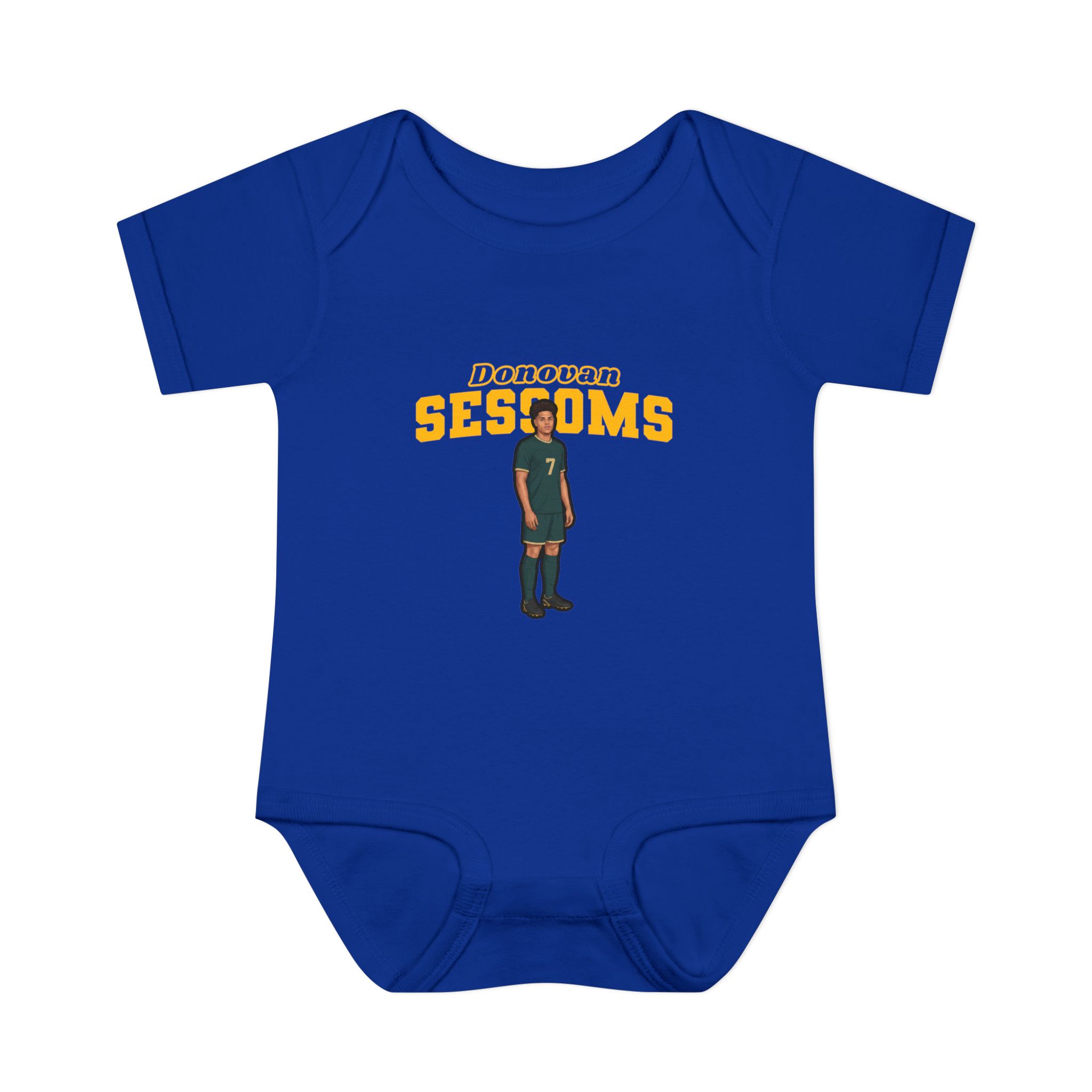 Baby Onesie — character_name_arch in Royal