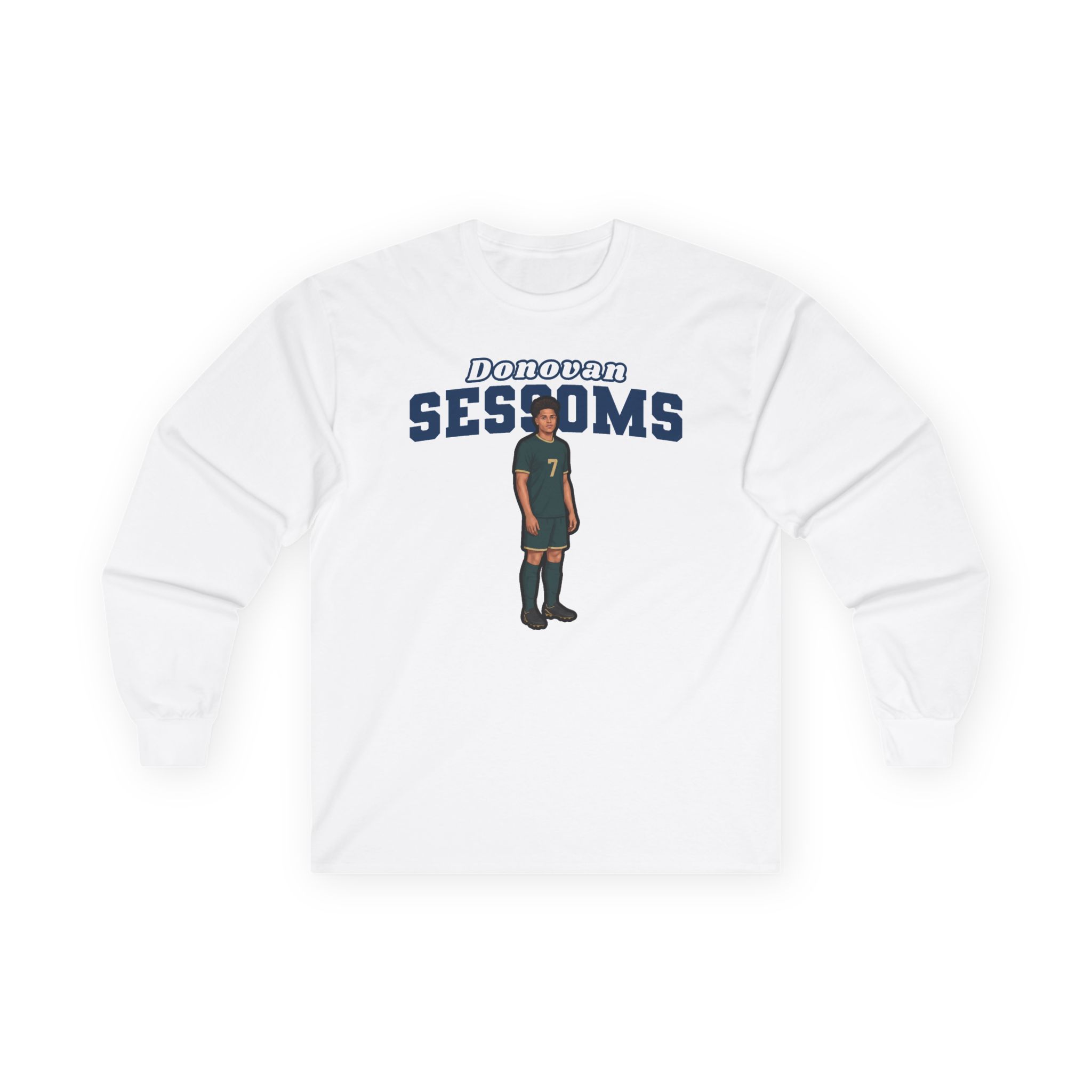 Long Sleeve Tee — character_name_arch in White