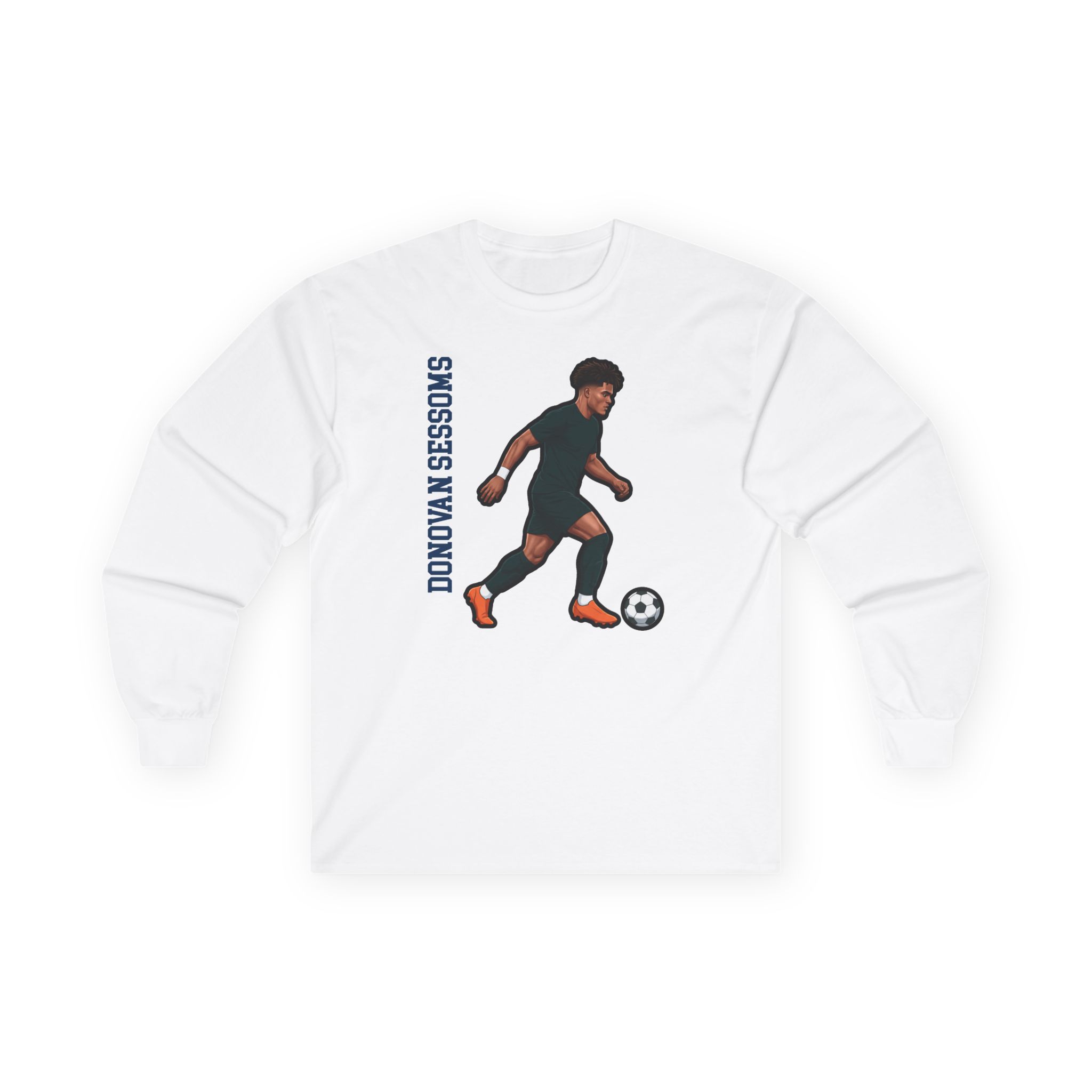 Long Sleeve Tee — character_name_vertical in White