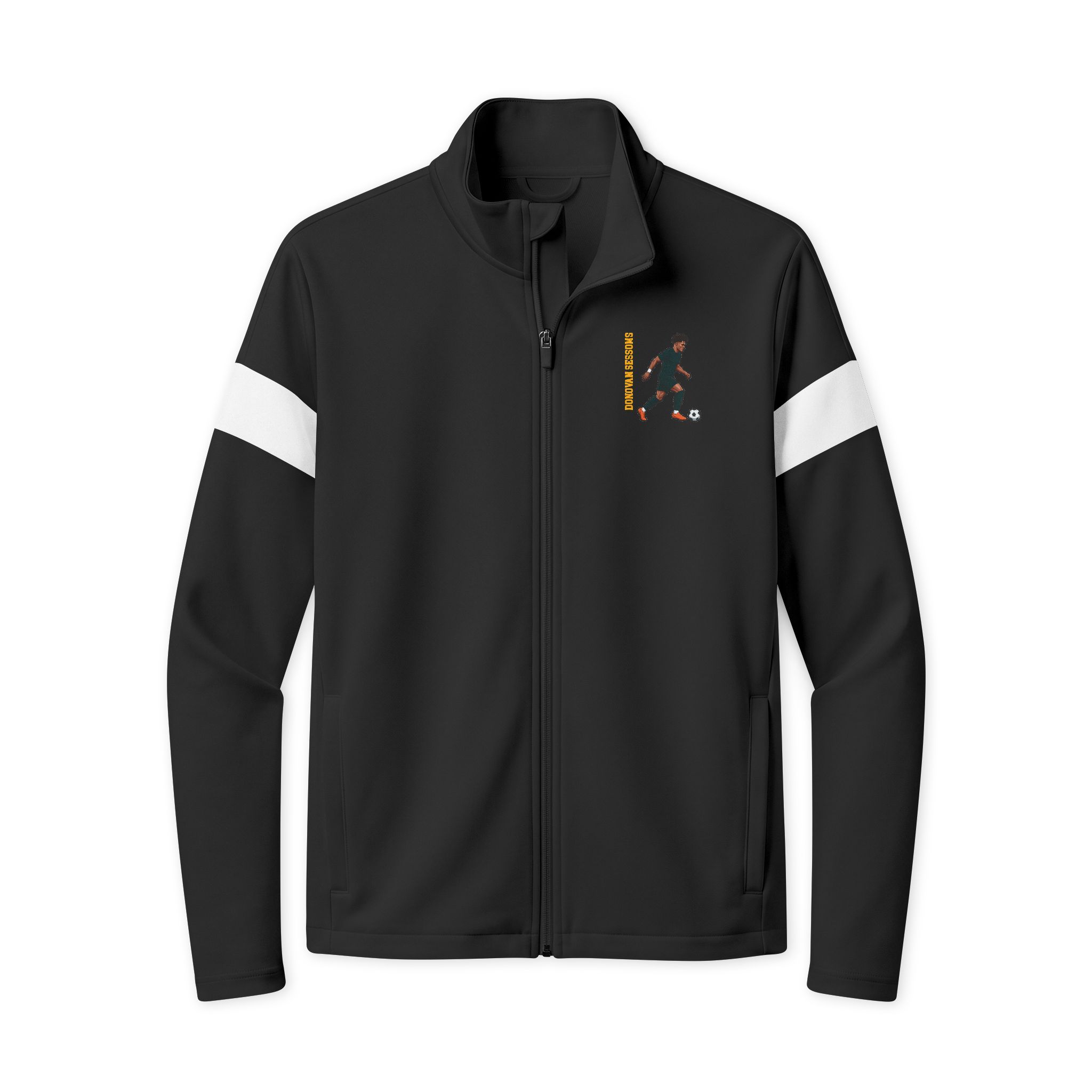Travel Full-Zip Jacket — character_name_vertical in Black/ White