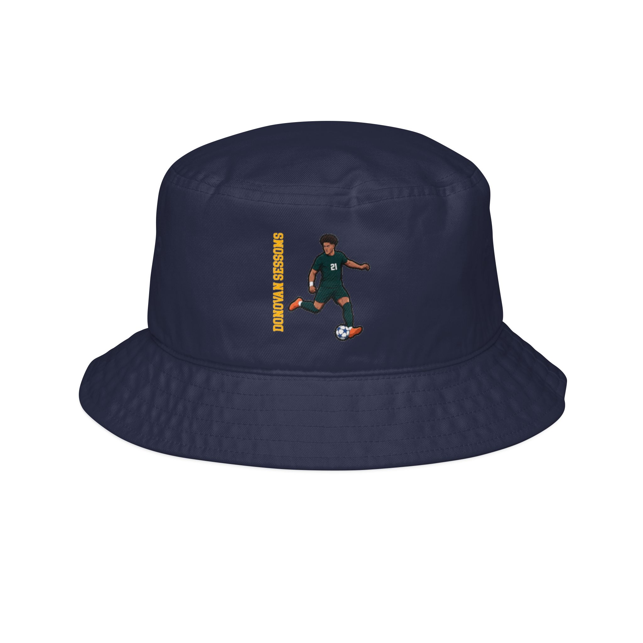 Bucket Hat — character_name_vertical in Navy