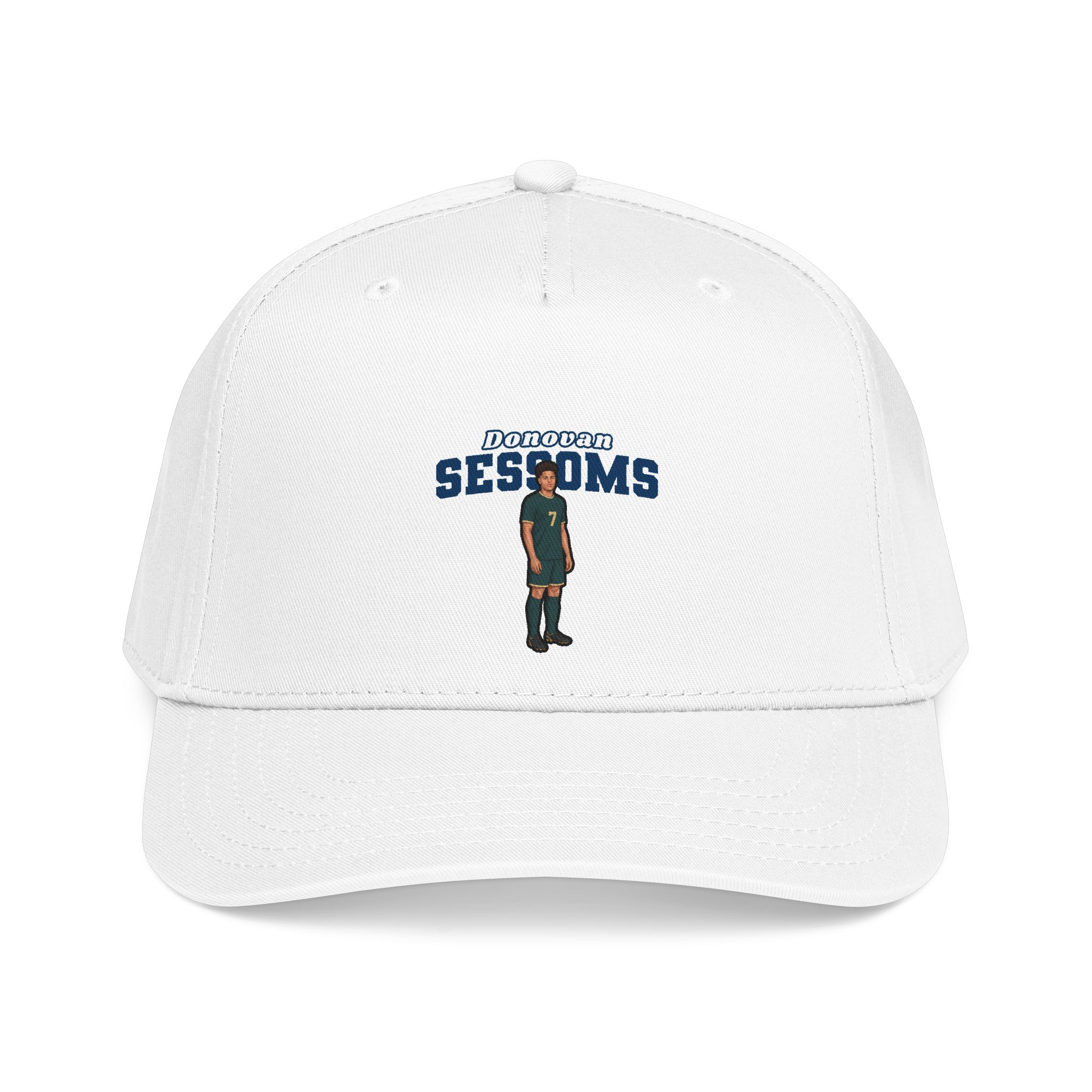 Baseball Cap — character_name_arch in White