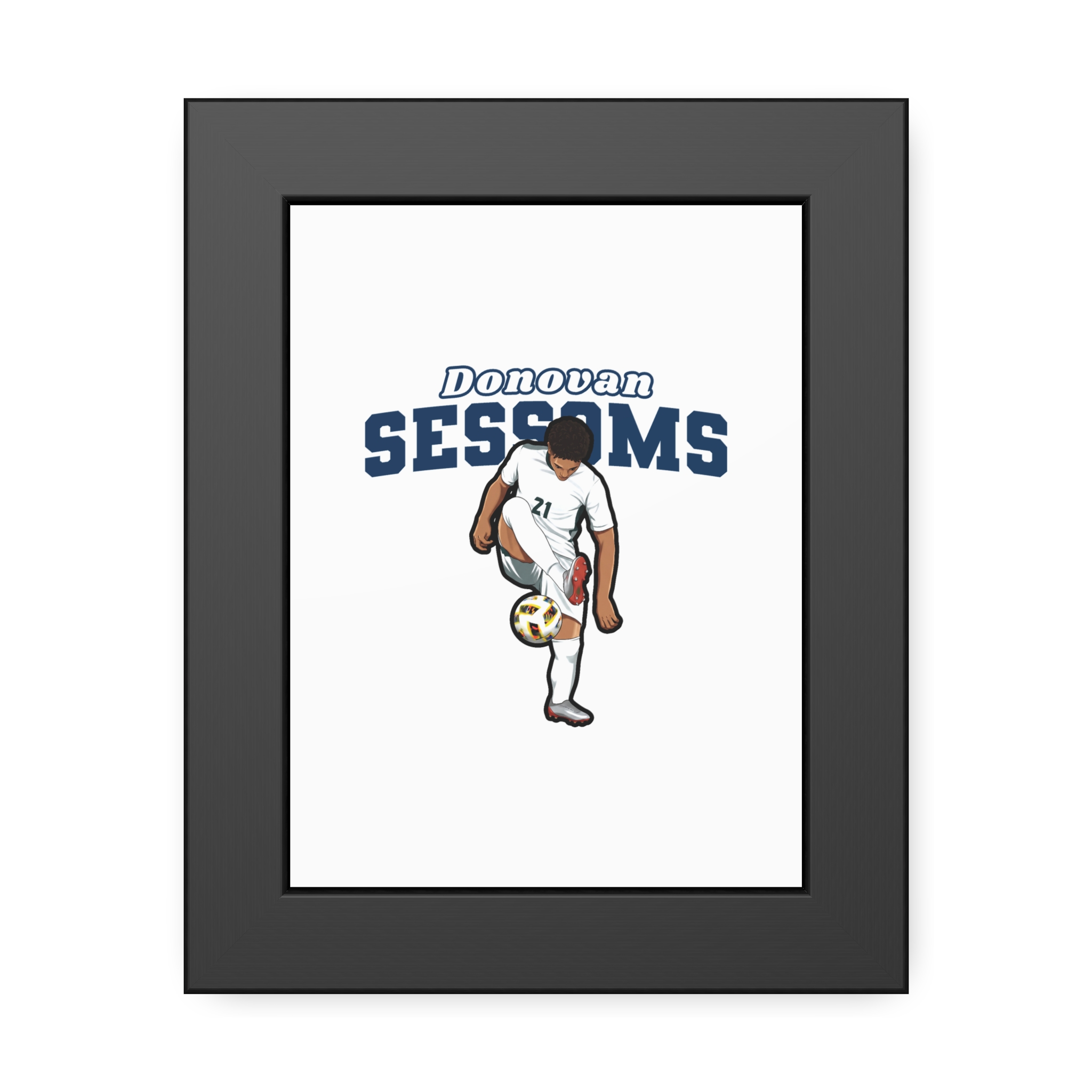 Framed Poster — character_name_arch in Black