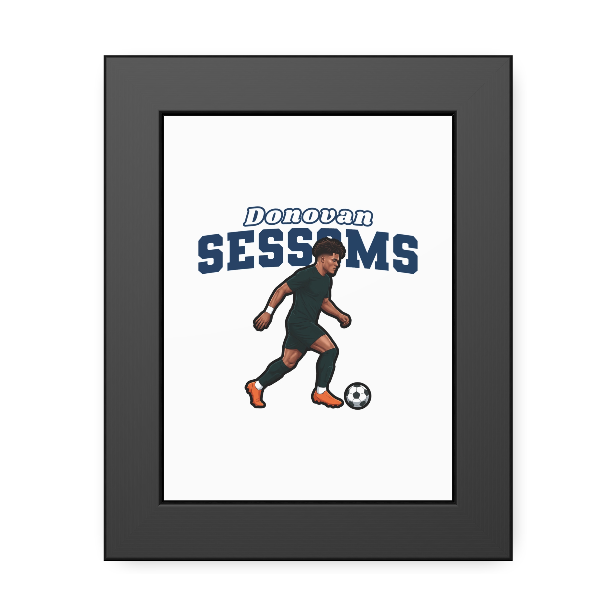 Framed Poster — character_name_arch in Black