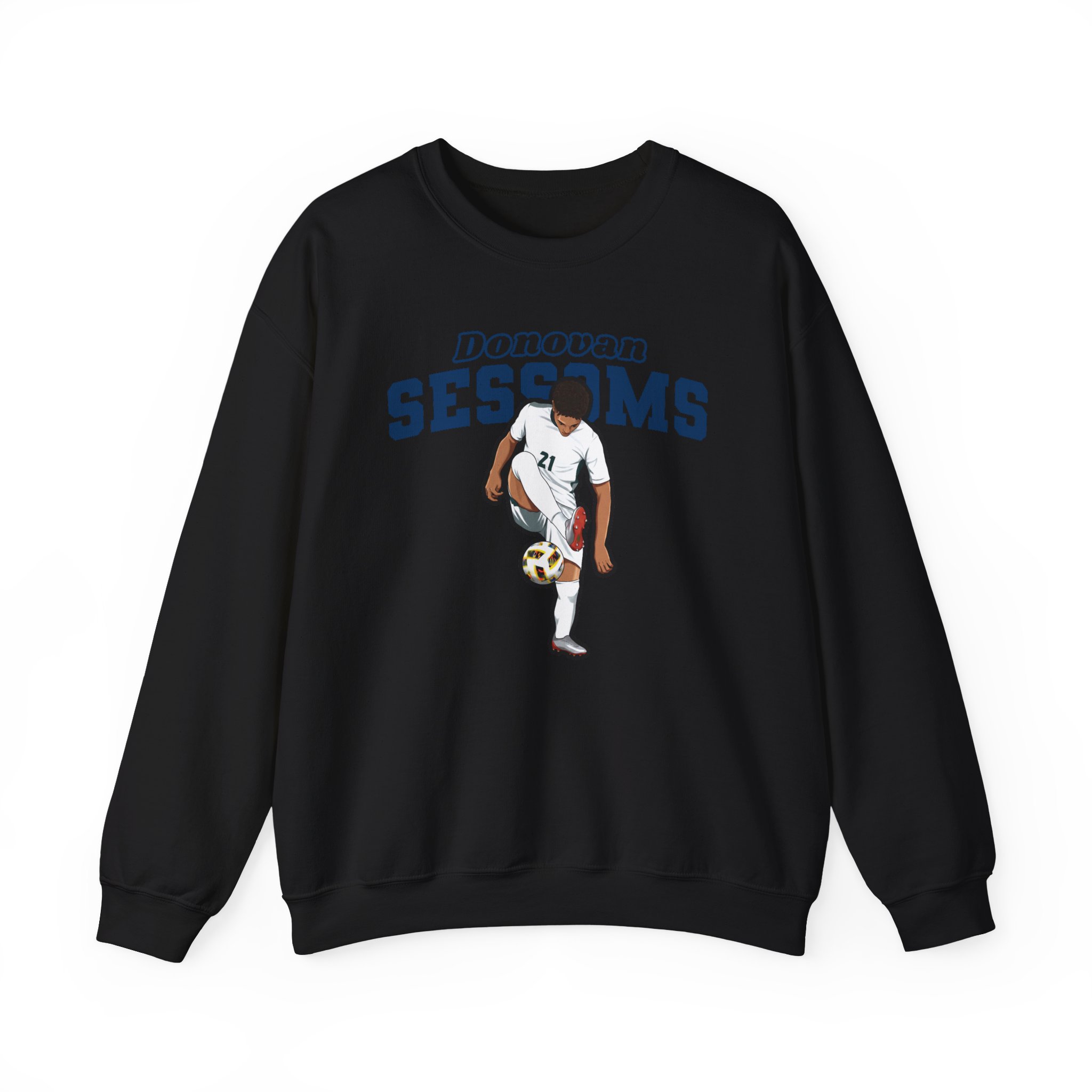 Crewneck Sweatshirt — character_name_arch in Black