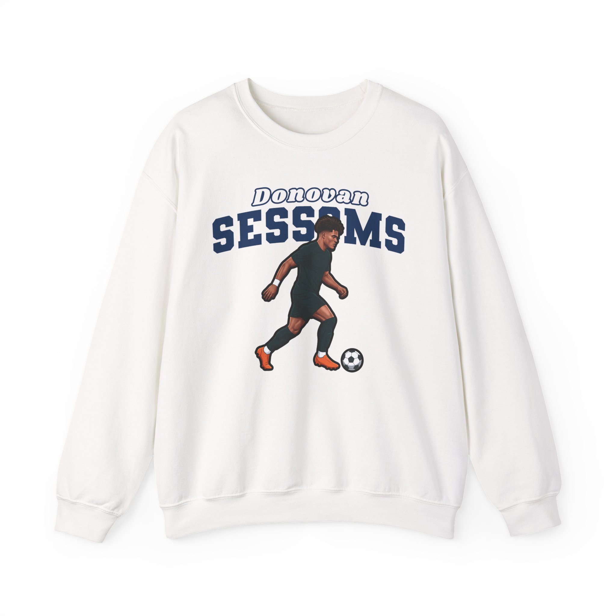 Crewneck Sweatshirt — character_name_arch in White