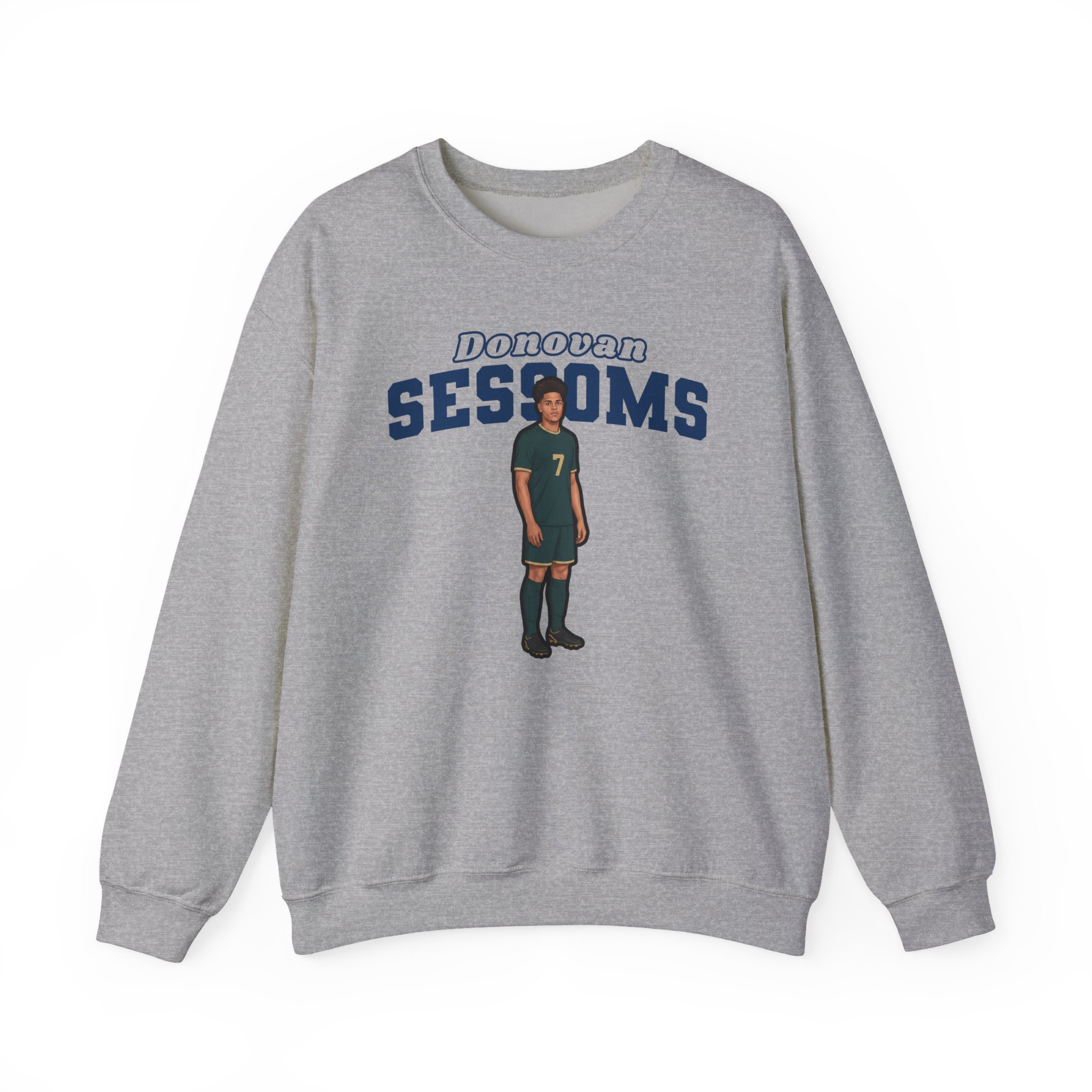 Crewneck Sweatshirt — character_name_arch in Grey