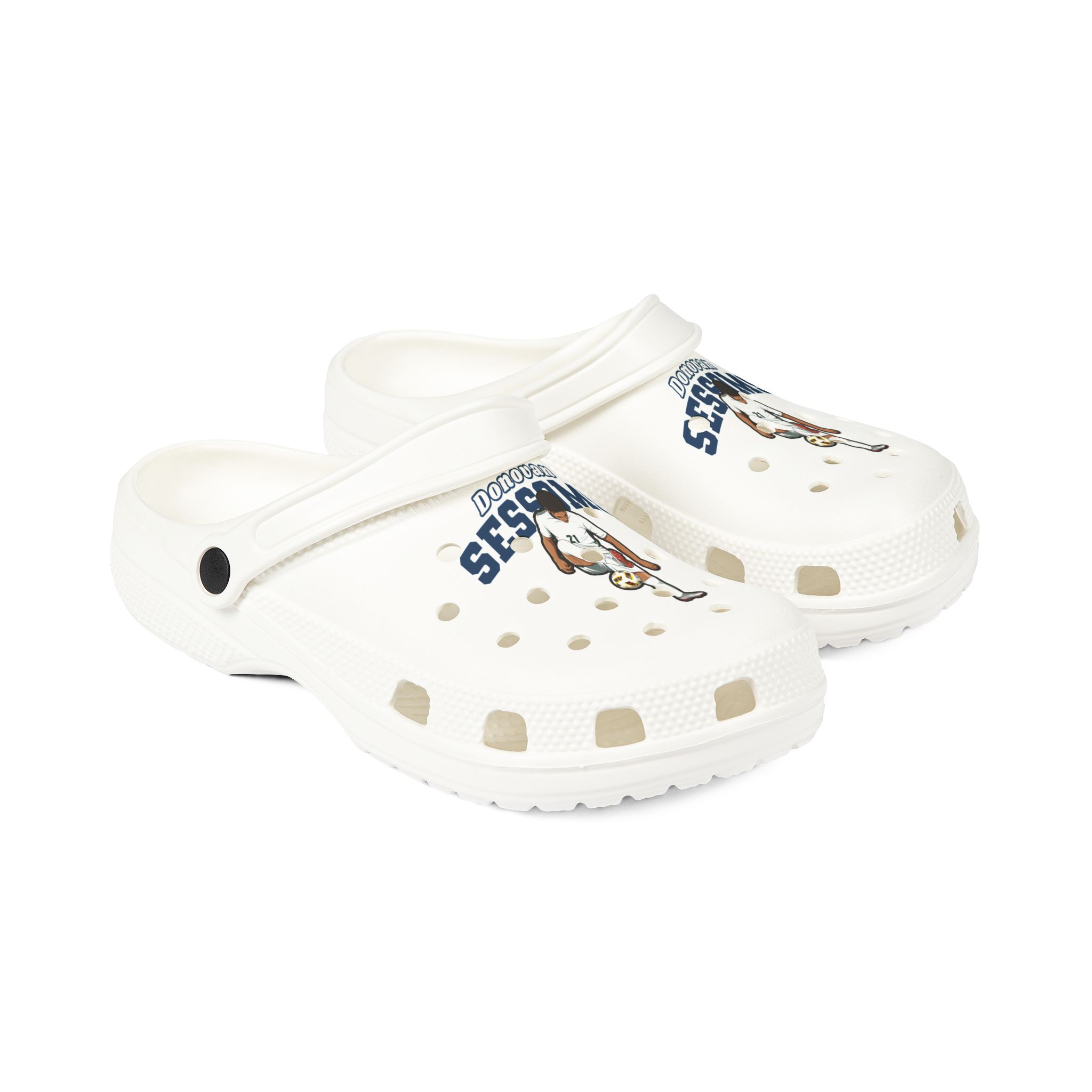 Rubber Clogs — character_name_arch in White
