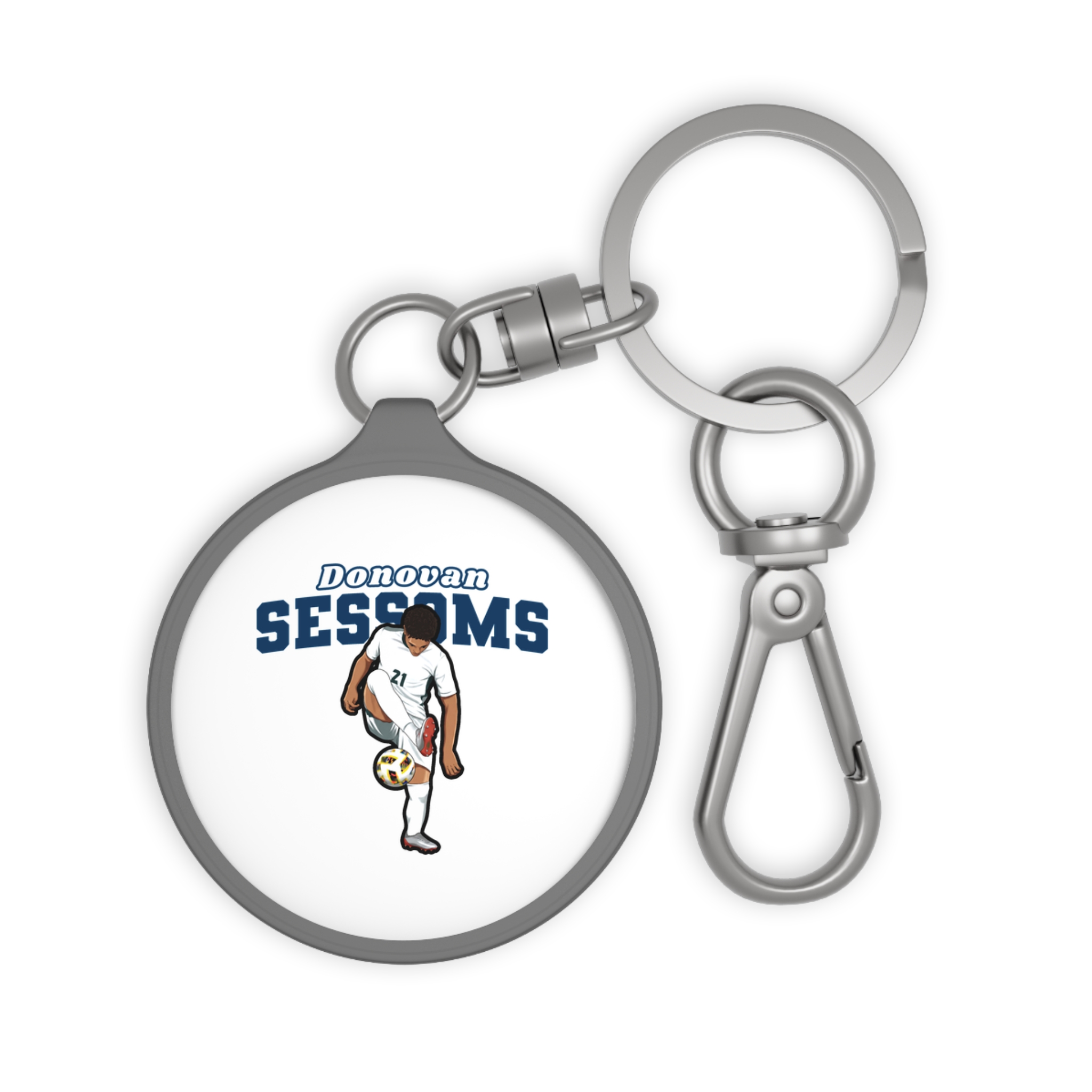 Keychain — character_name_arch in Grey