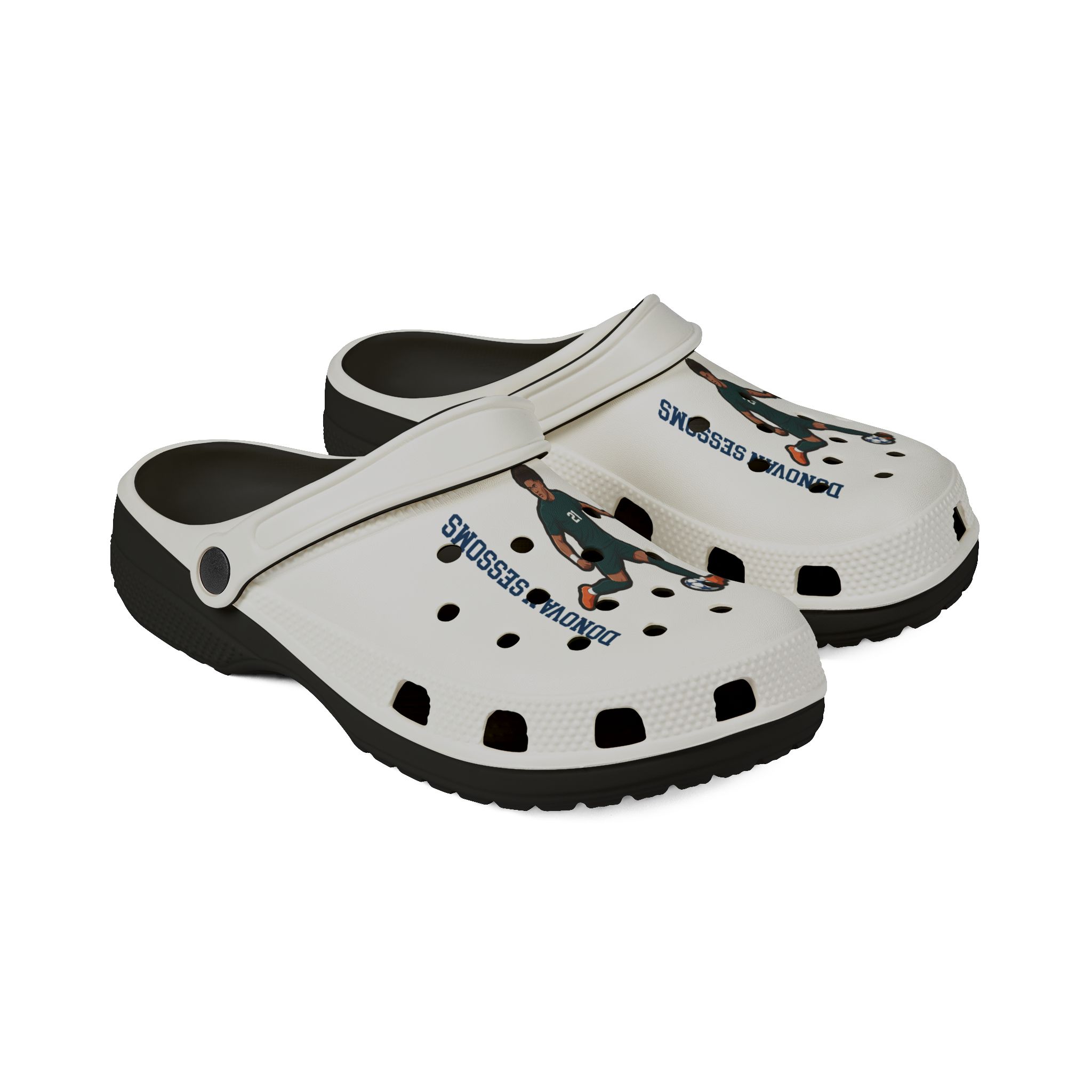 Rubber Clogs — character_name_vertical in Black