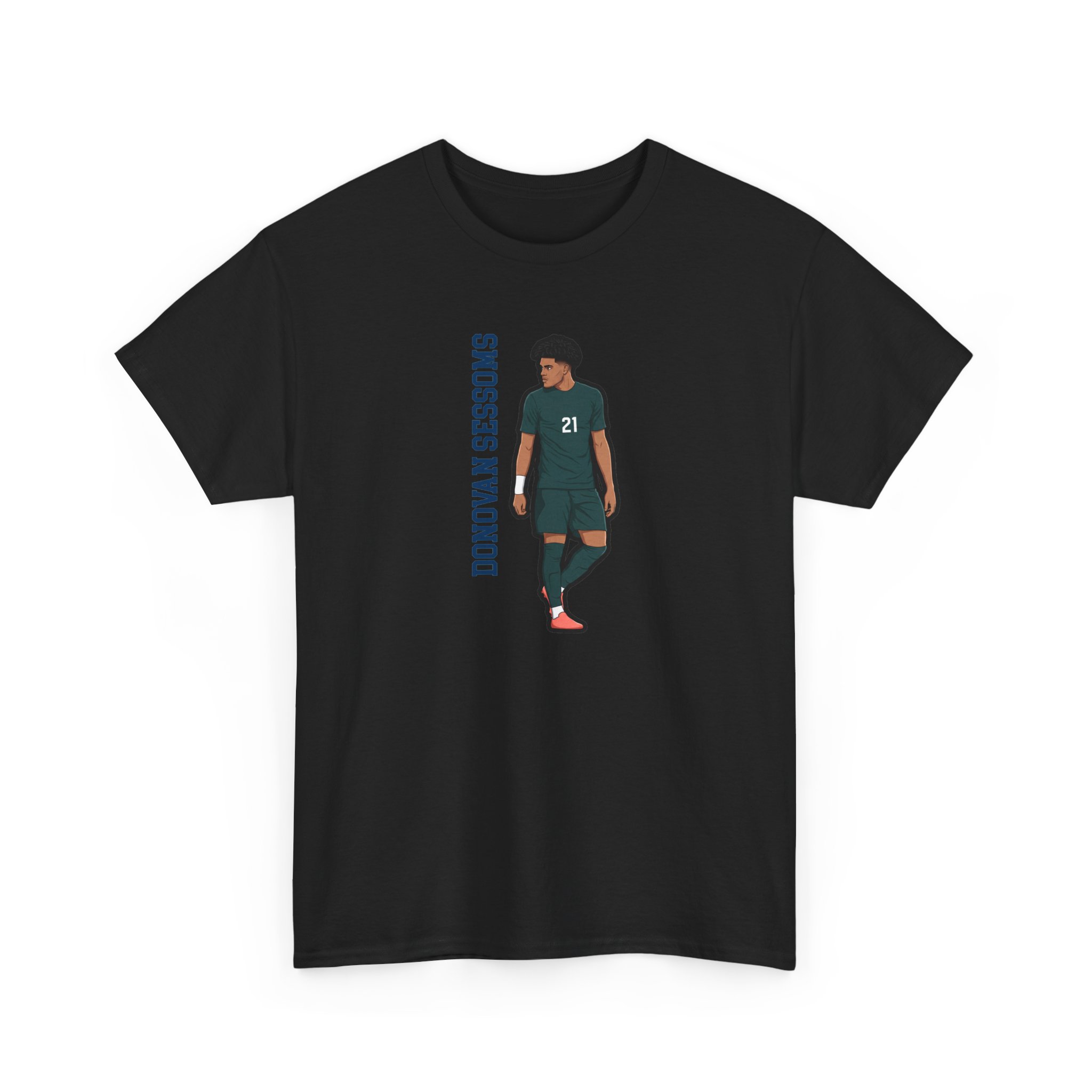Tee — character_name_vertical in Black