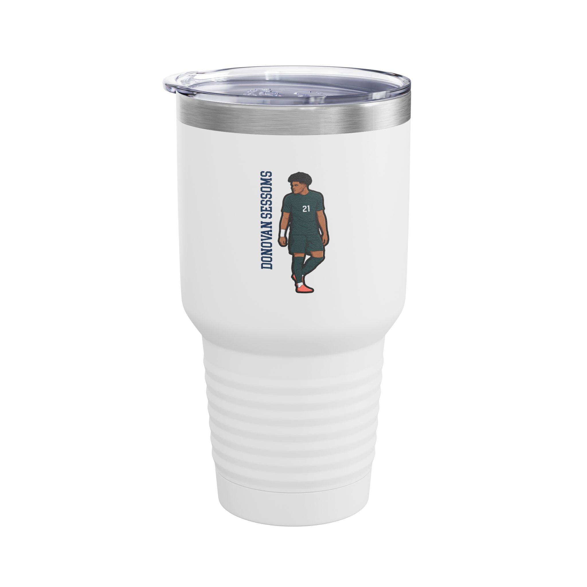 30oz Tumbler — character_name_vertical in White
