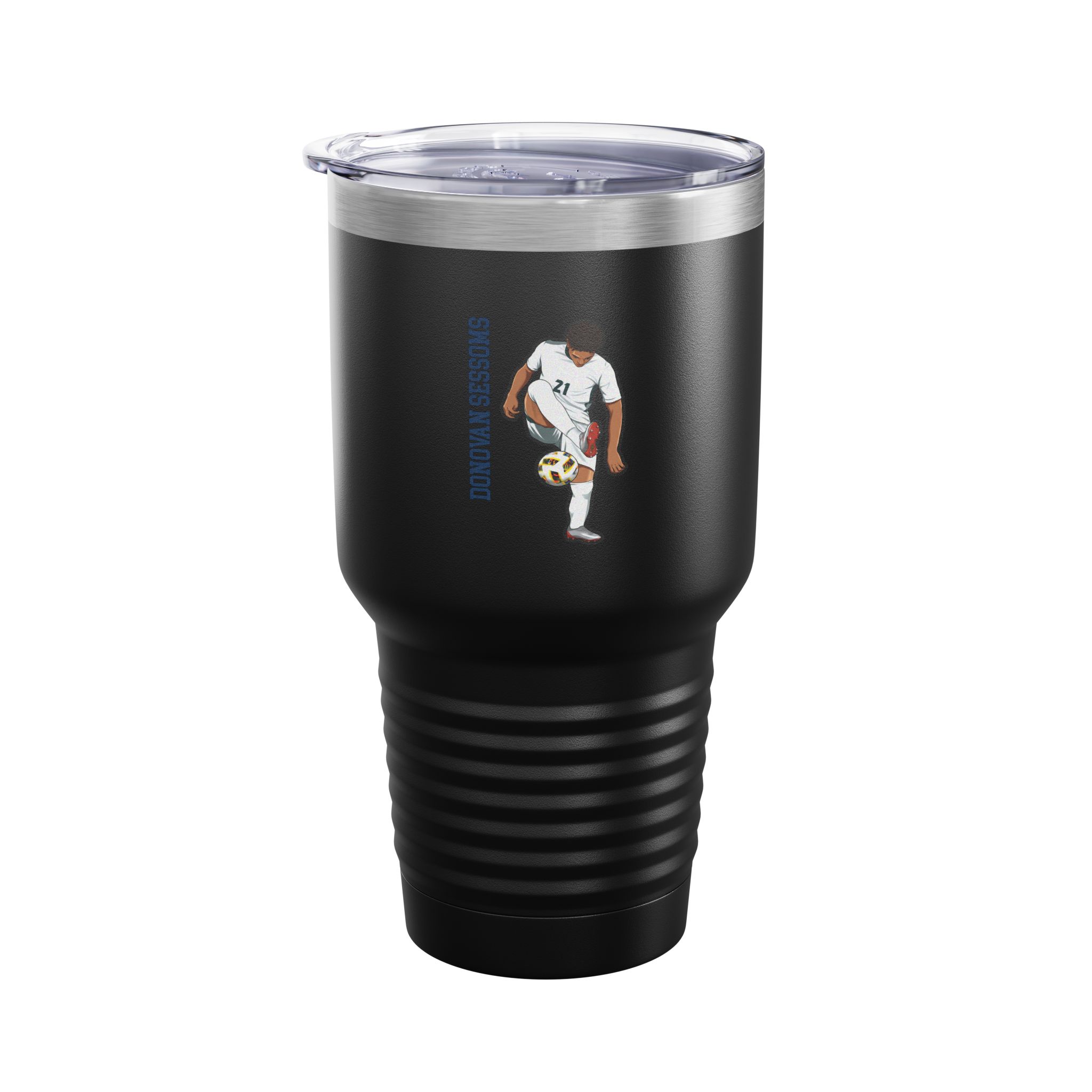 30oz Tumbler — character_name_vertical in Black