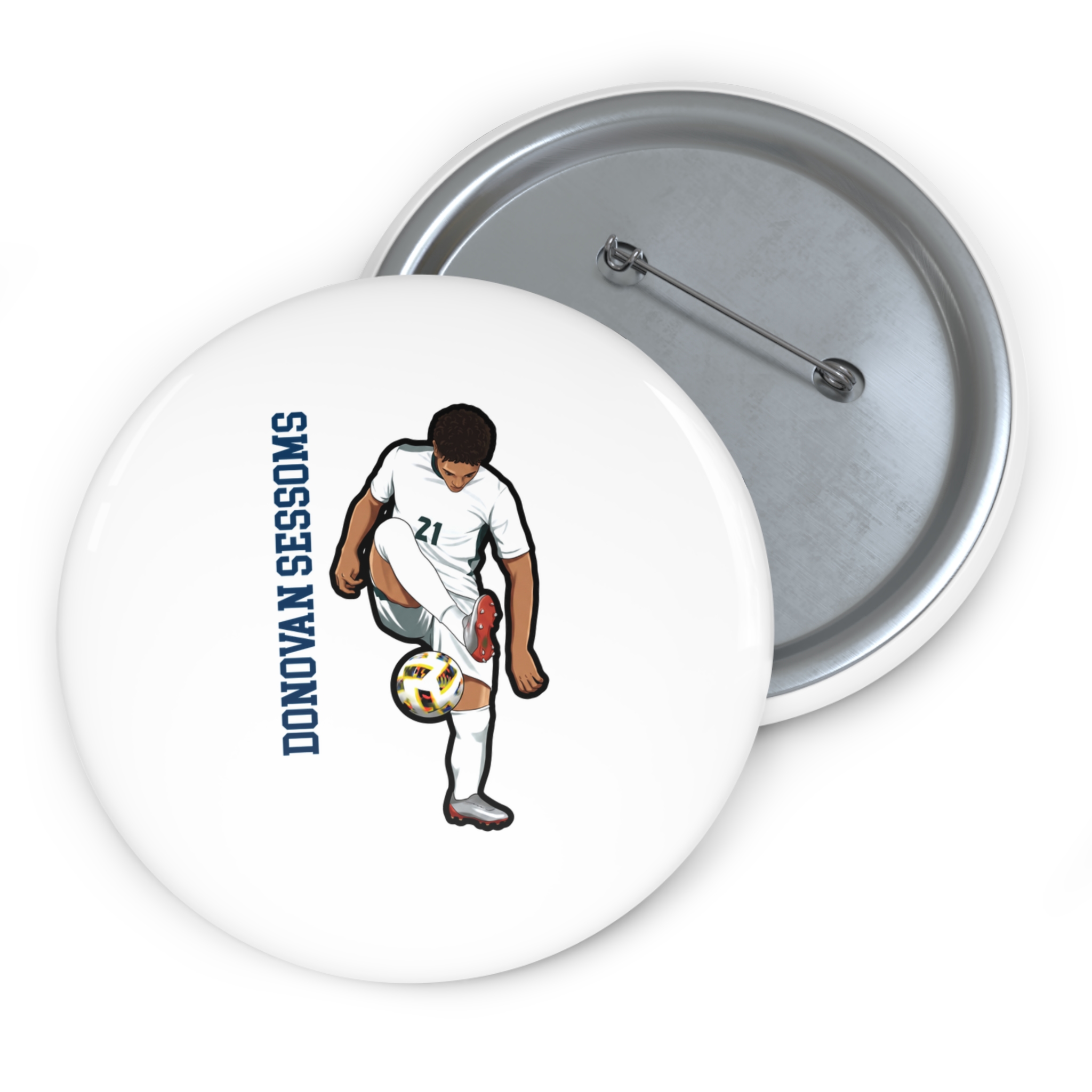 Game Day Pin — character_name_vertical in Classic