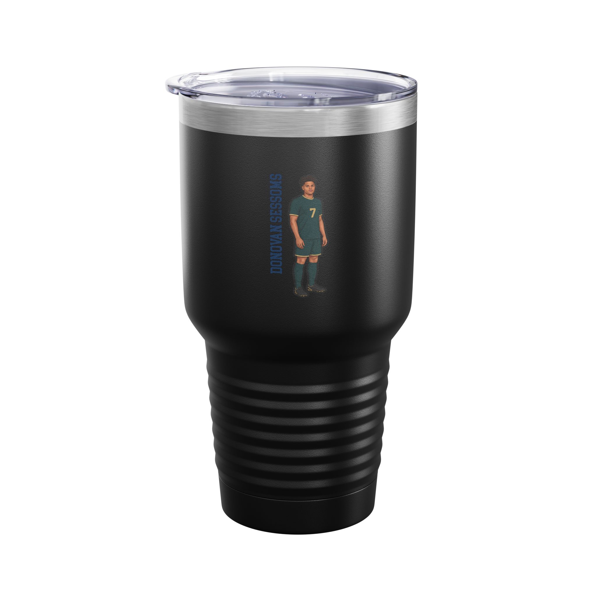 30oz Tumbler — character_name_vertical in Black