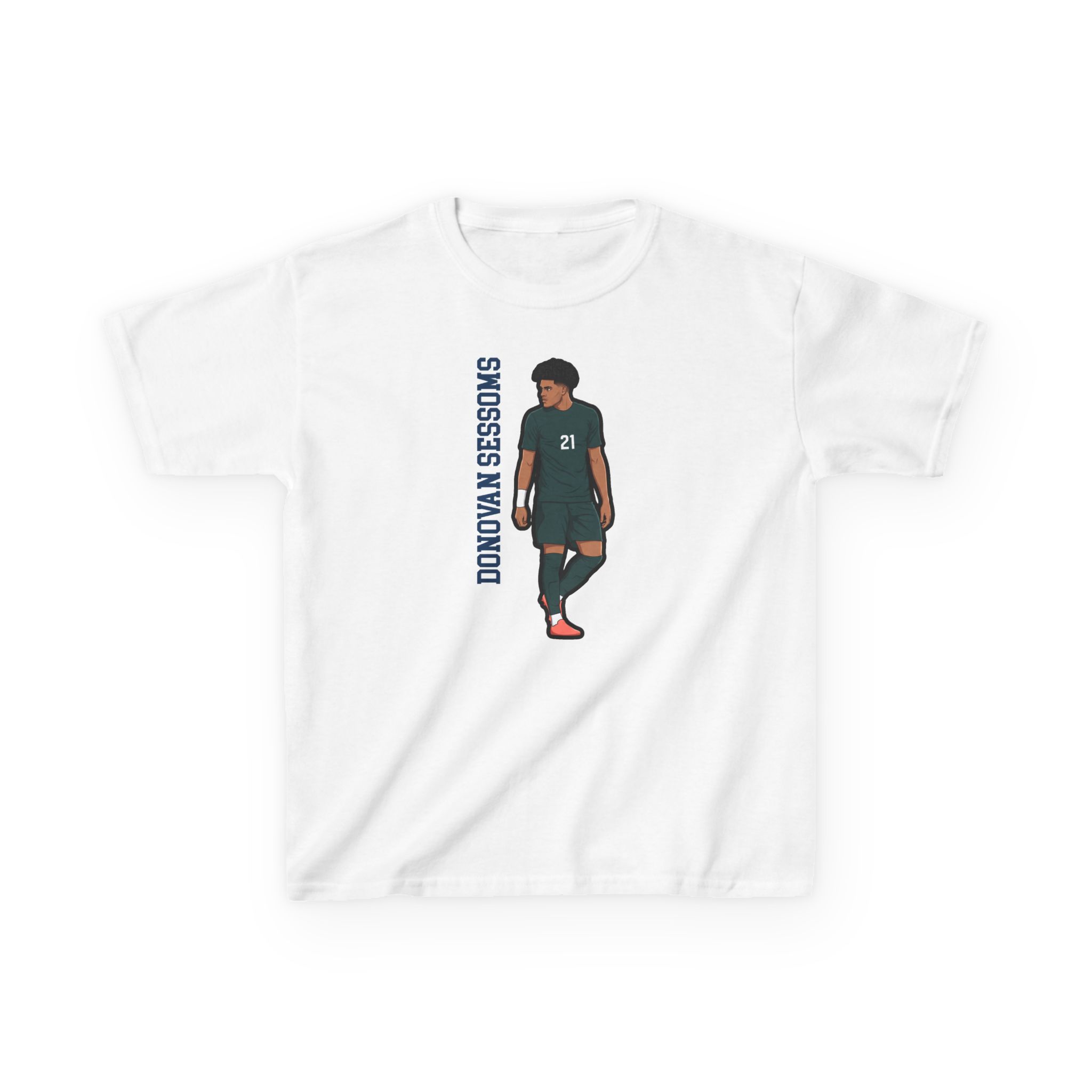 Youth Tee — character_name_vertical in White