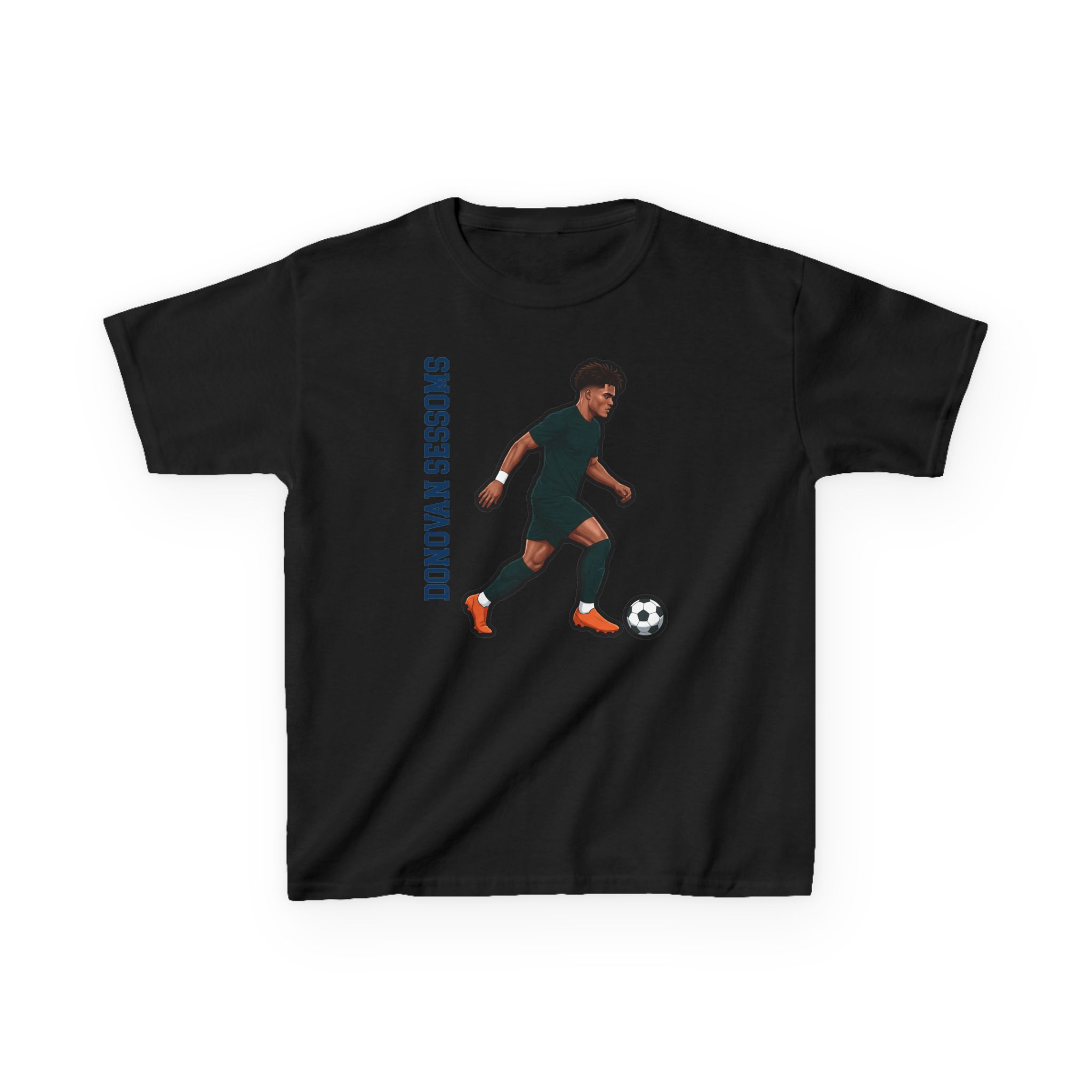 Youth Tee — character_name_vertical in Black