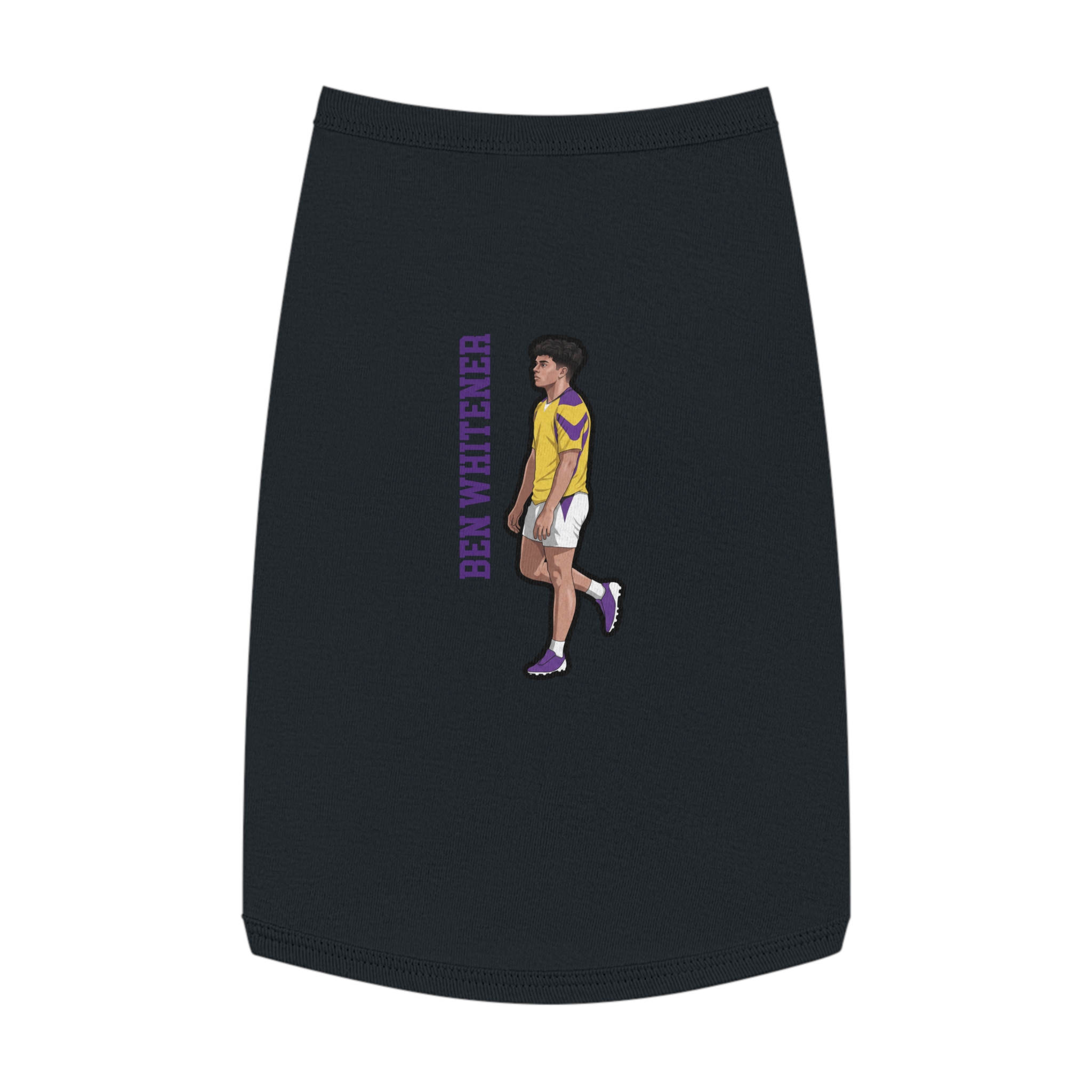 Pet Tank Top — character_name_vertical in Black