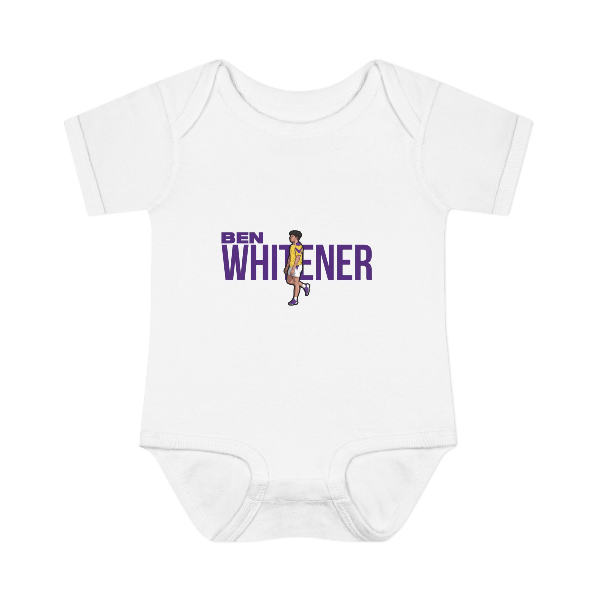 Baby Onesie — character_player_name in White