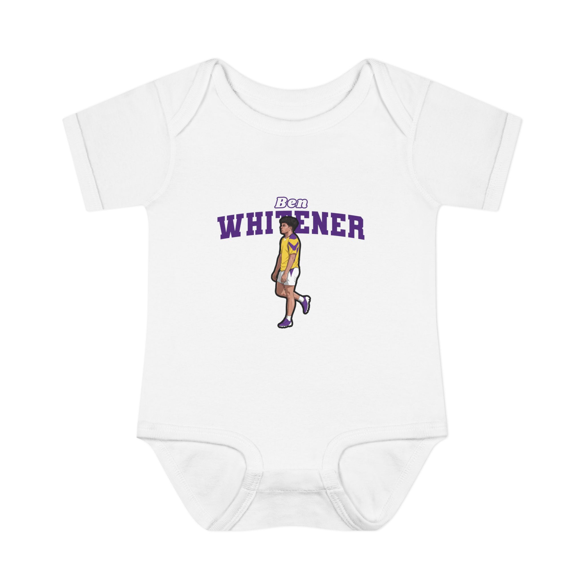 Baby Onesie — character_name_arch in White