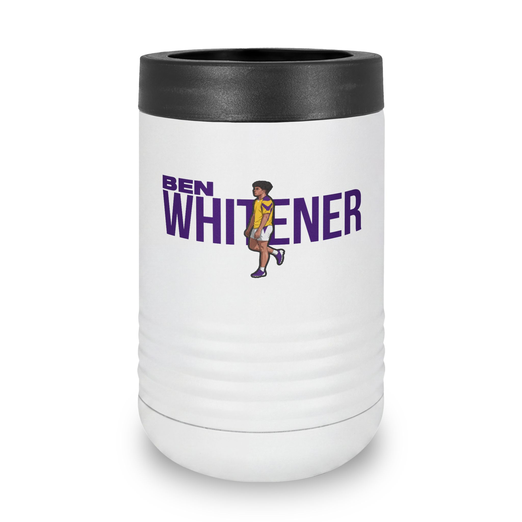 Stainless Can Cooler — character_player_name in White