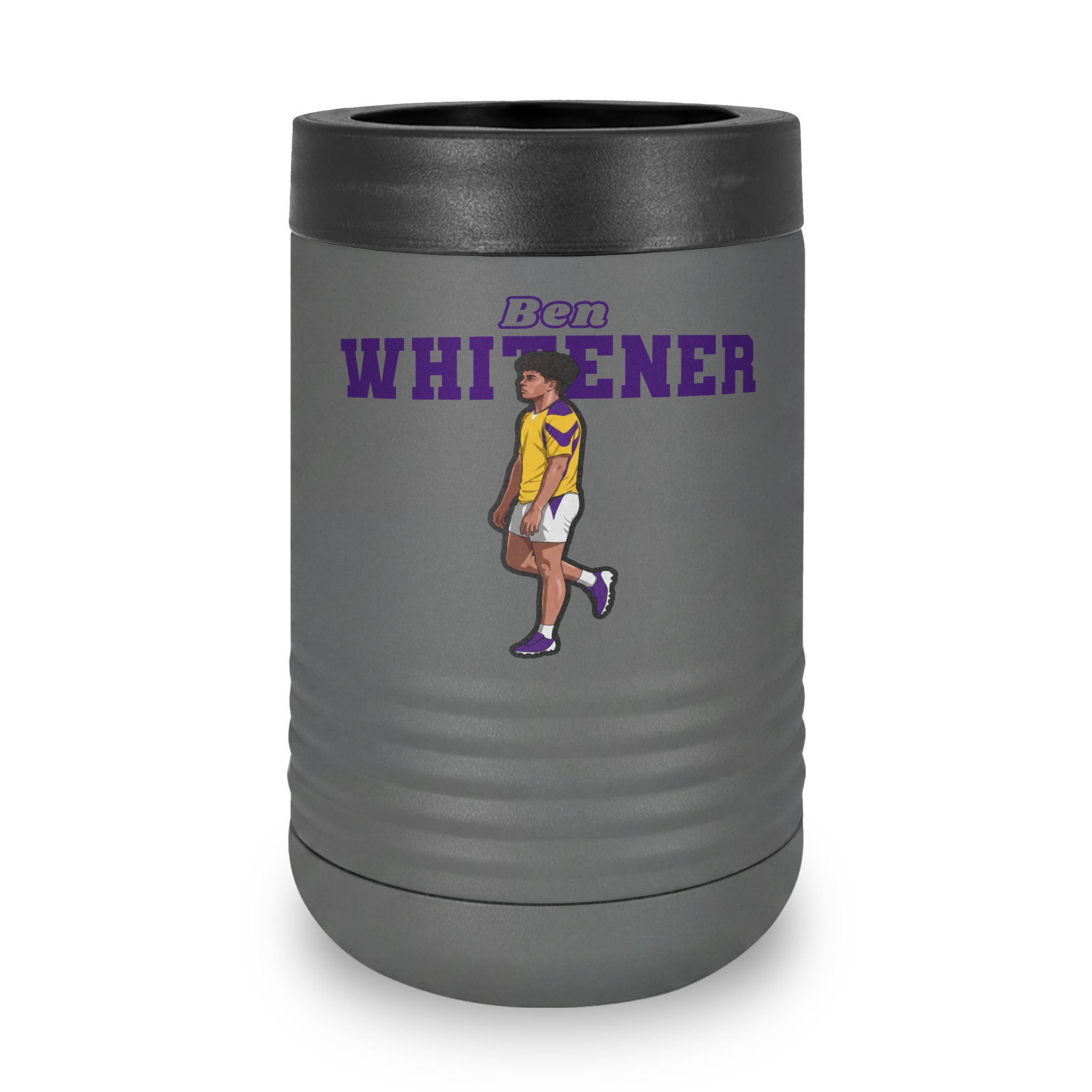 Stainless Can Cooler — character_name_arch in Grey